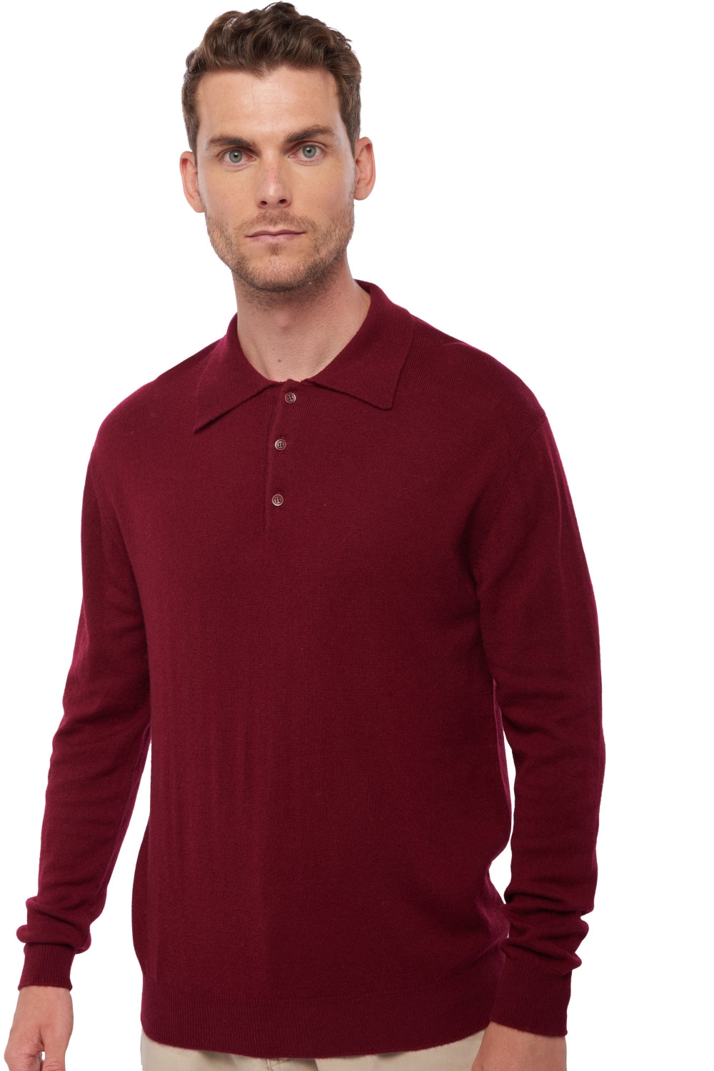 Alexandre in men's cashmere - bordeaux - Mahogany
