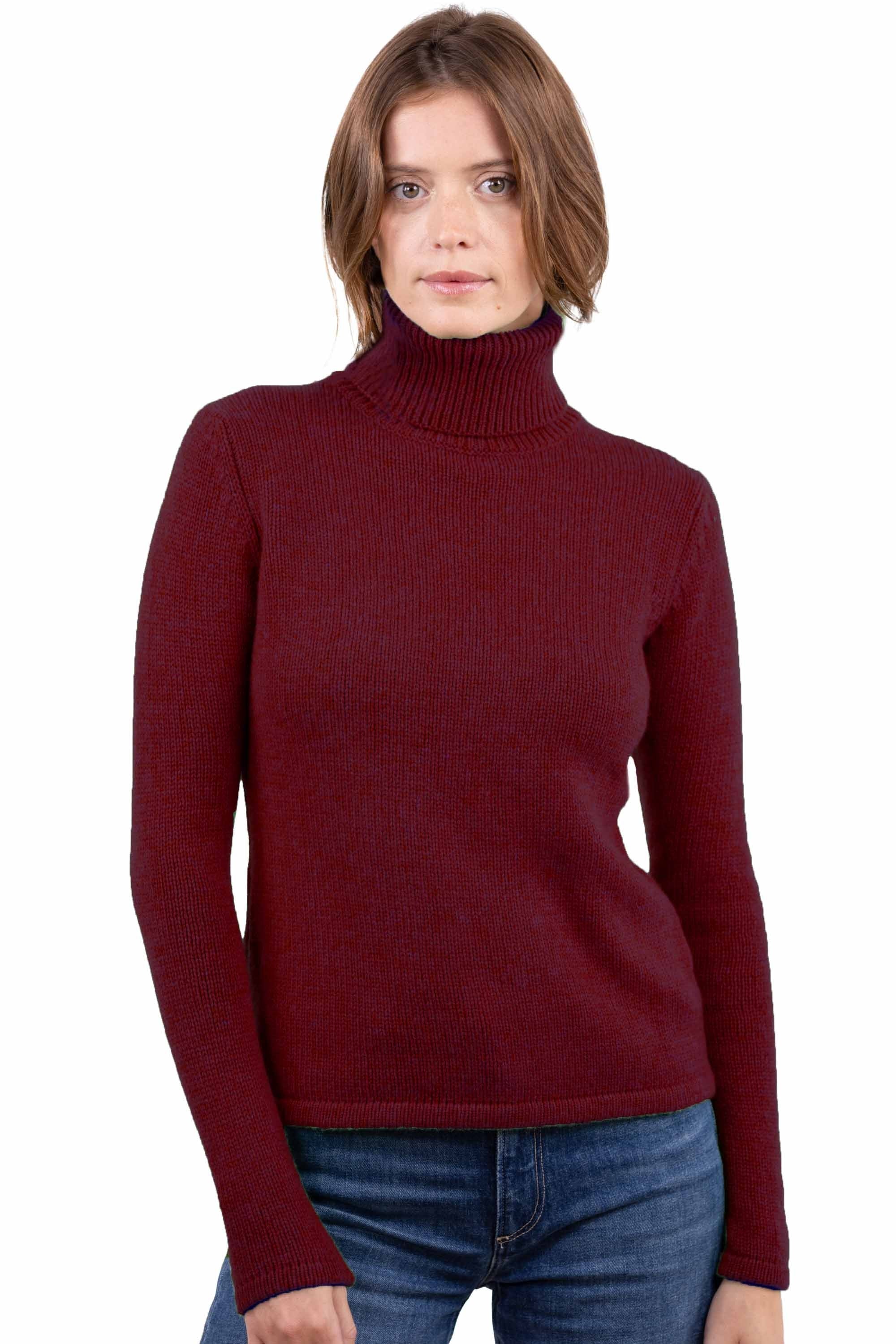 Carla cashmere women's jumper - bordeaux - Mahogany