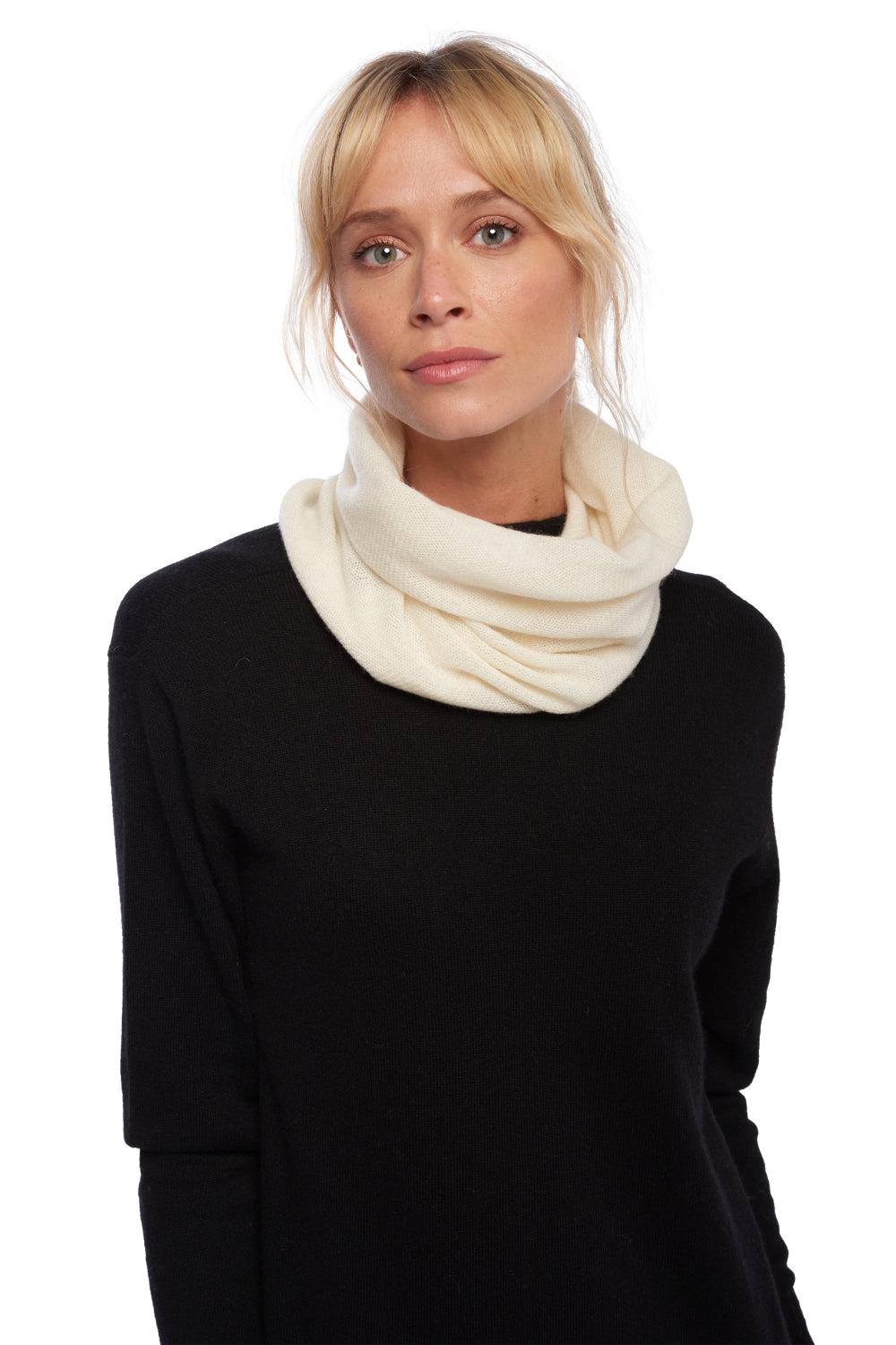 Fraise cashmere women's jumper - natural écru - Mahogany