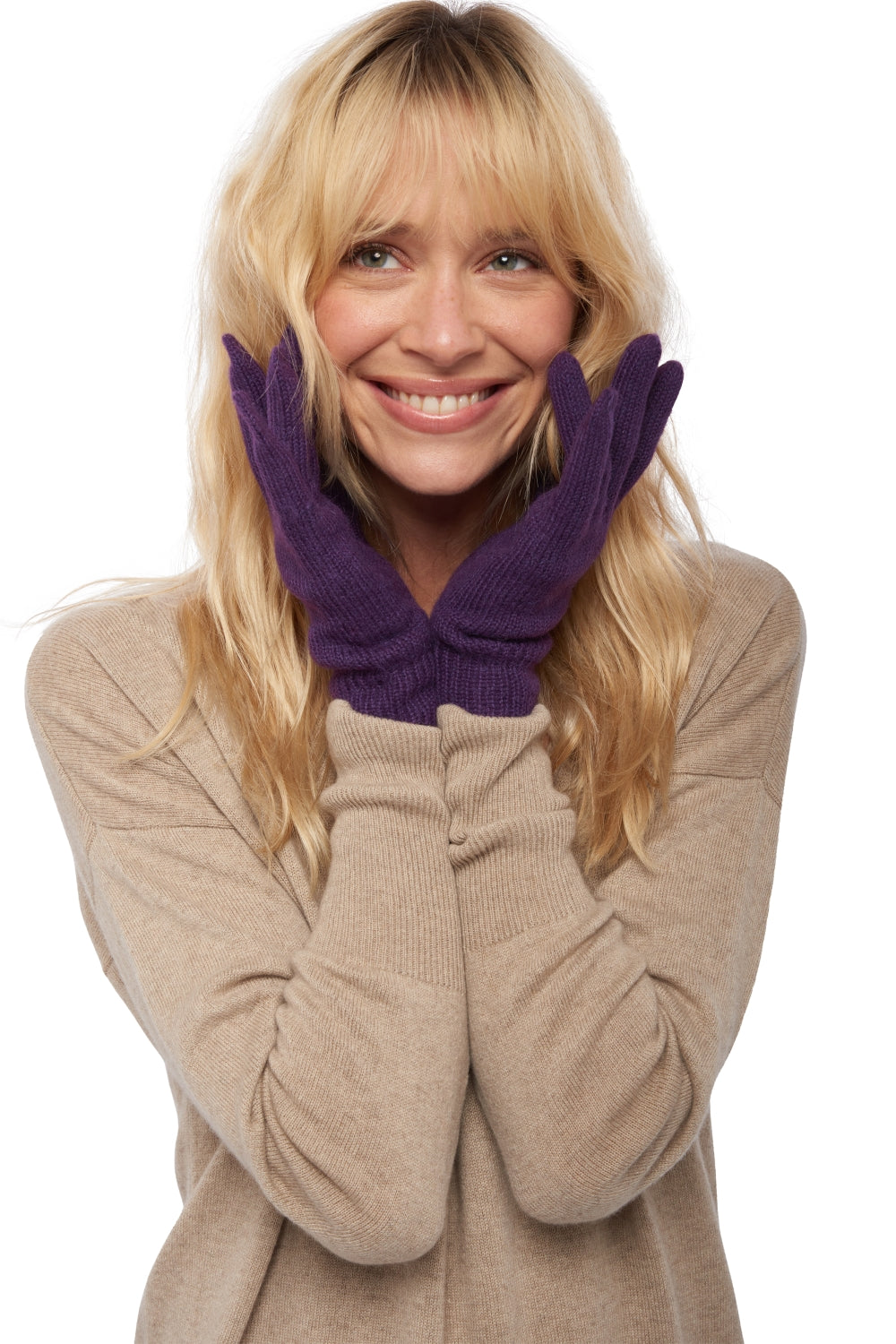Manine-Alpaga in unisex baby alpaca - violet - Mahogany