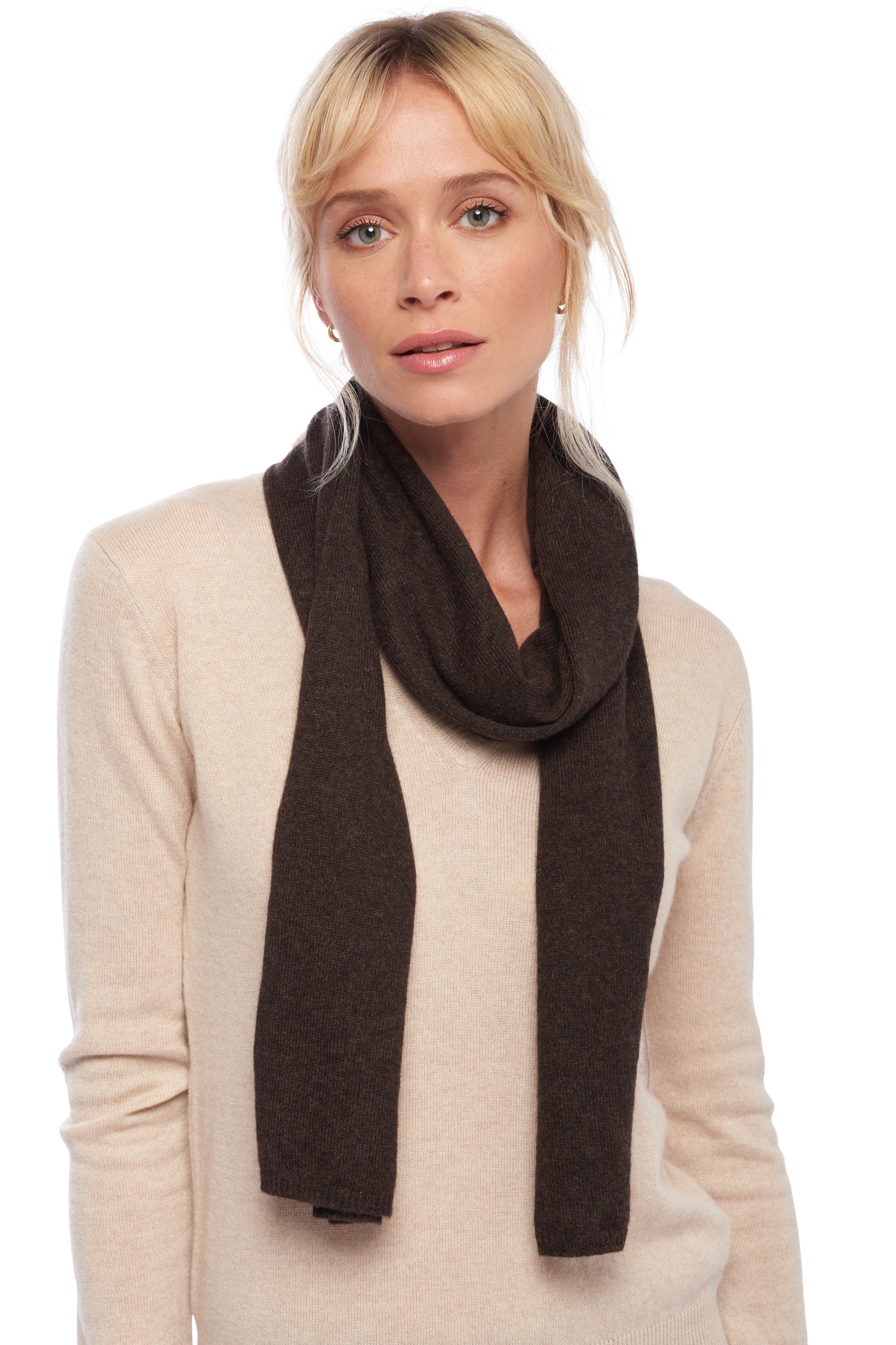 Ozone in mixed cashmere - compost - Mahogany
