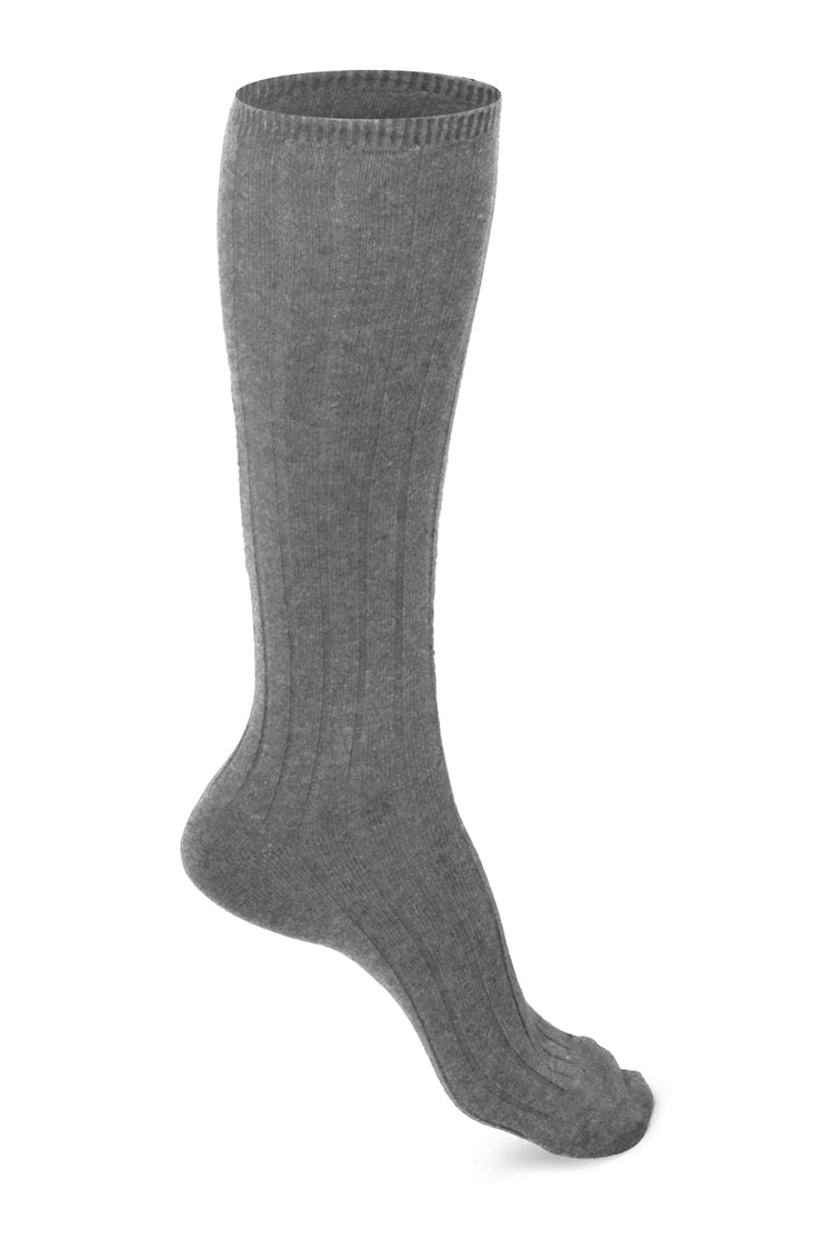 Dragibus Long women's cashmere & elastane jumper - flecked grey - Mahogany