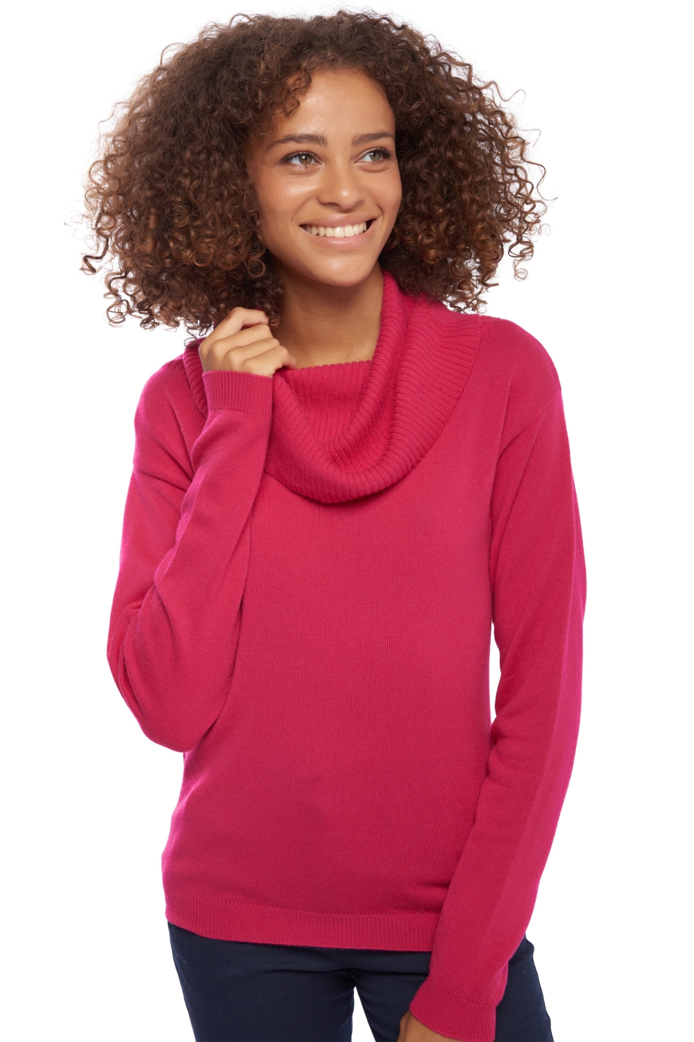 Anapolis cashmere women's jumper - lipstick - Mahogany