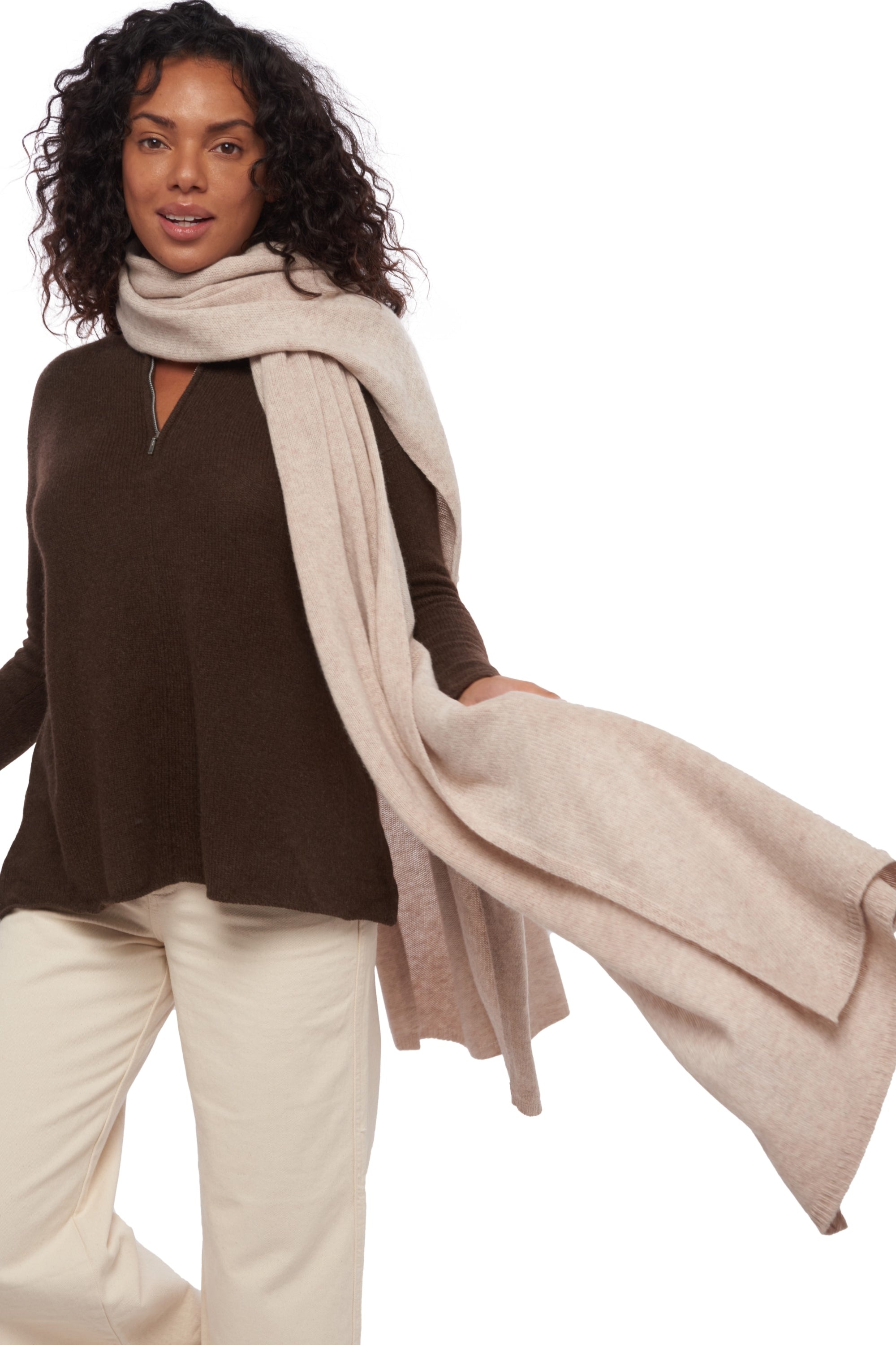 Buffalo in yak unisex - timeless - Mahogany