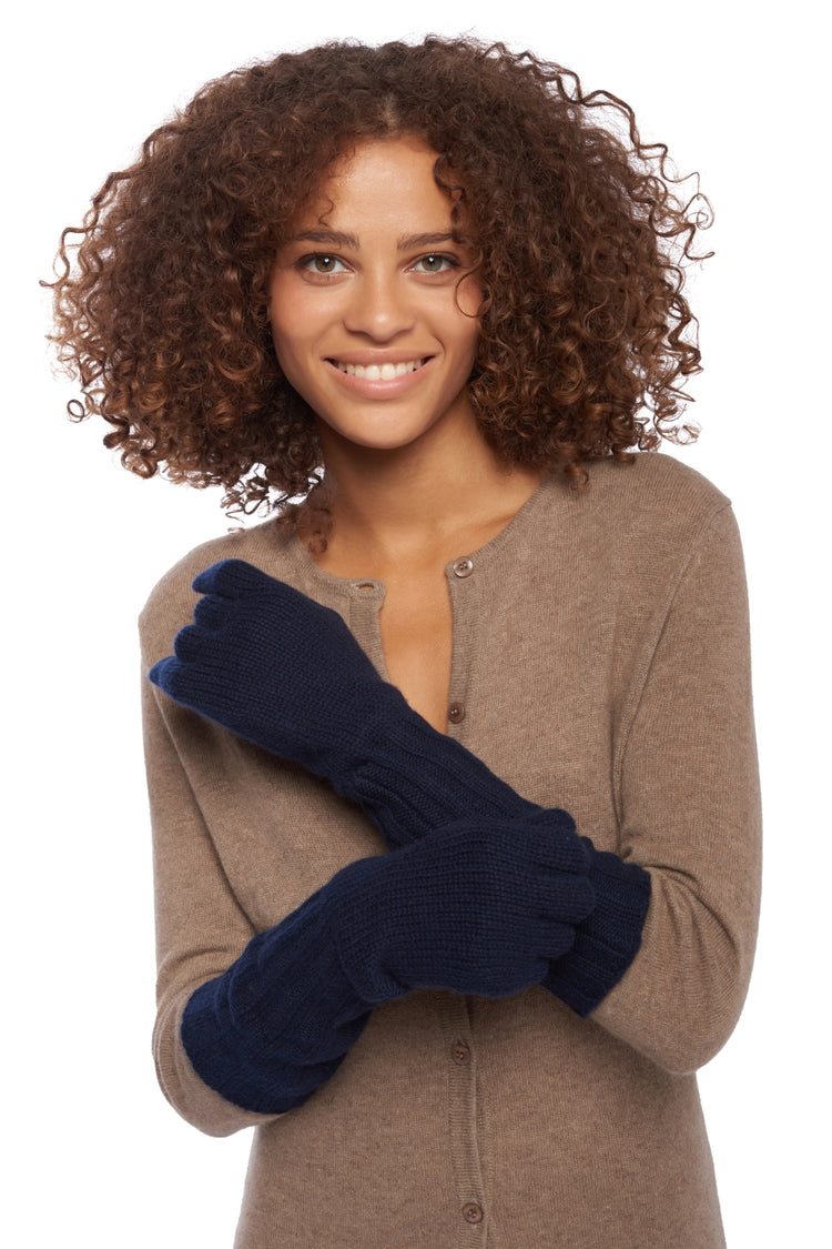 Tadam women's cashmere jumper - dark navy - Mahogany