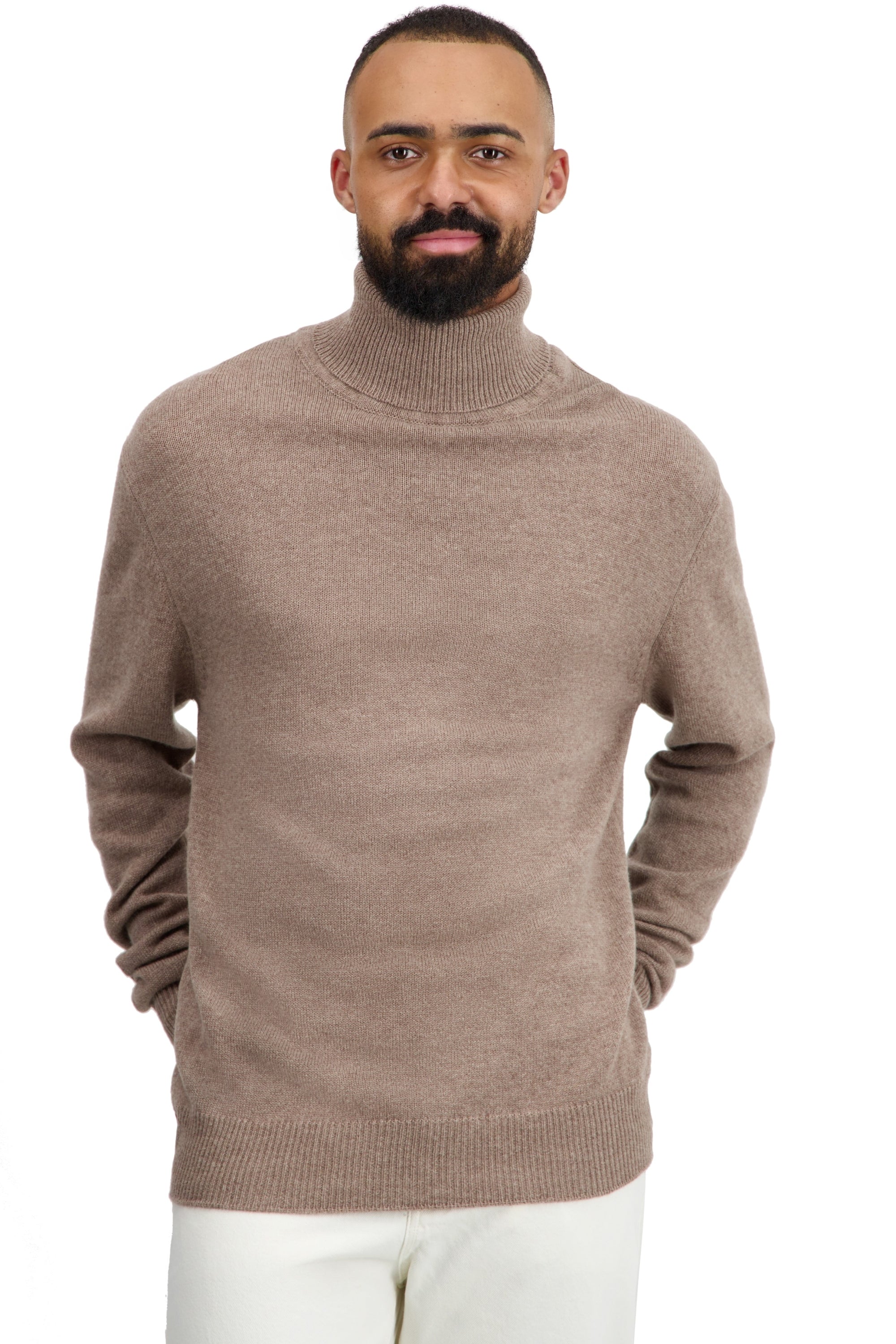 Edgar 4F in cashmere for men - natural terra - Mahogany