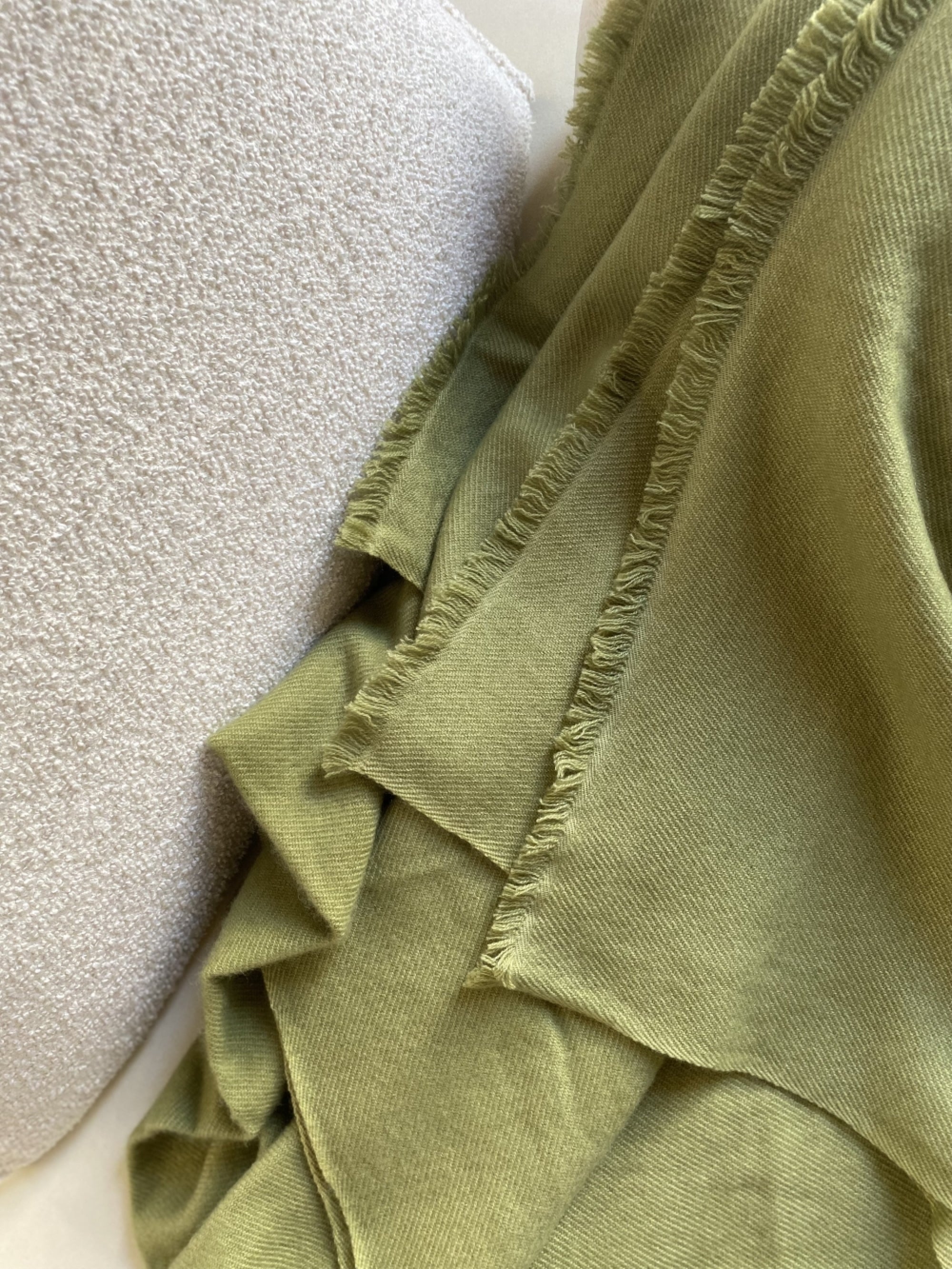 Toodoo Plain L in mixed cashmere - jungle green - Mahogany