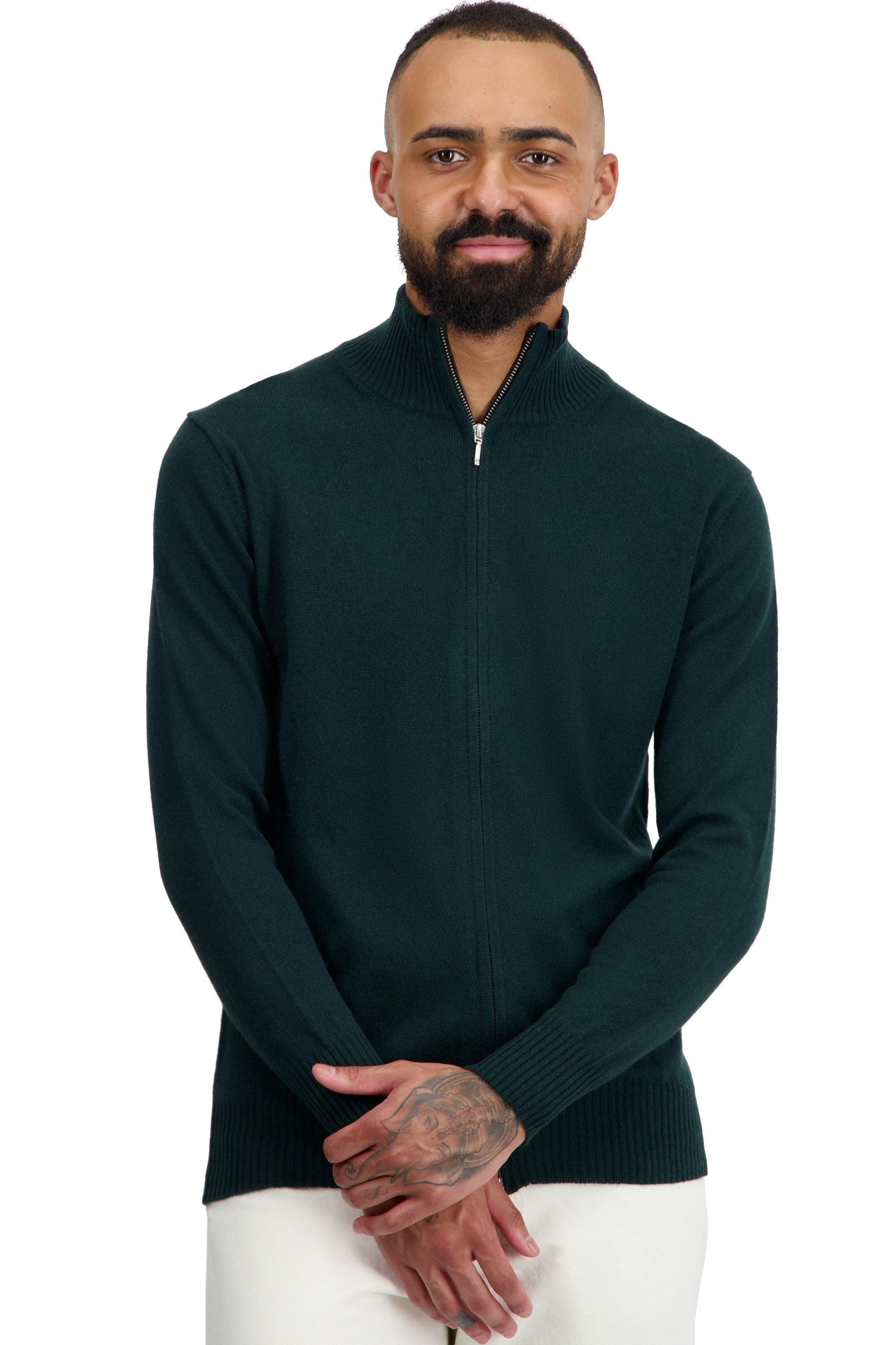 Thobias in men's cashmere - bottle - Mahogany