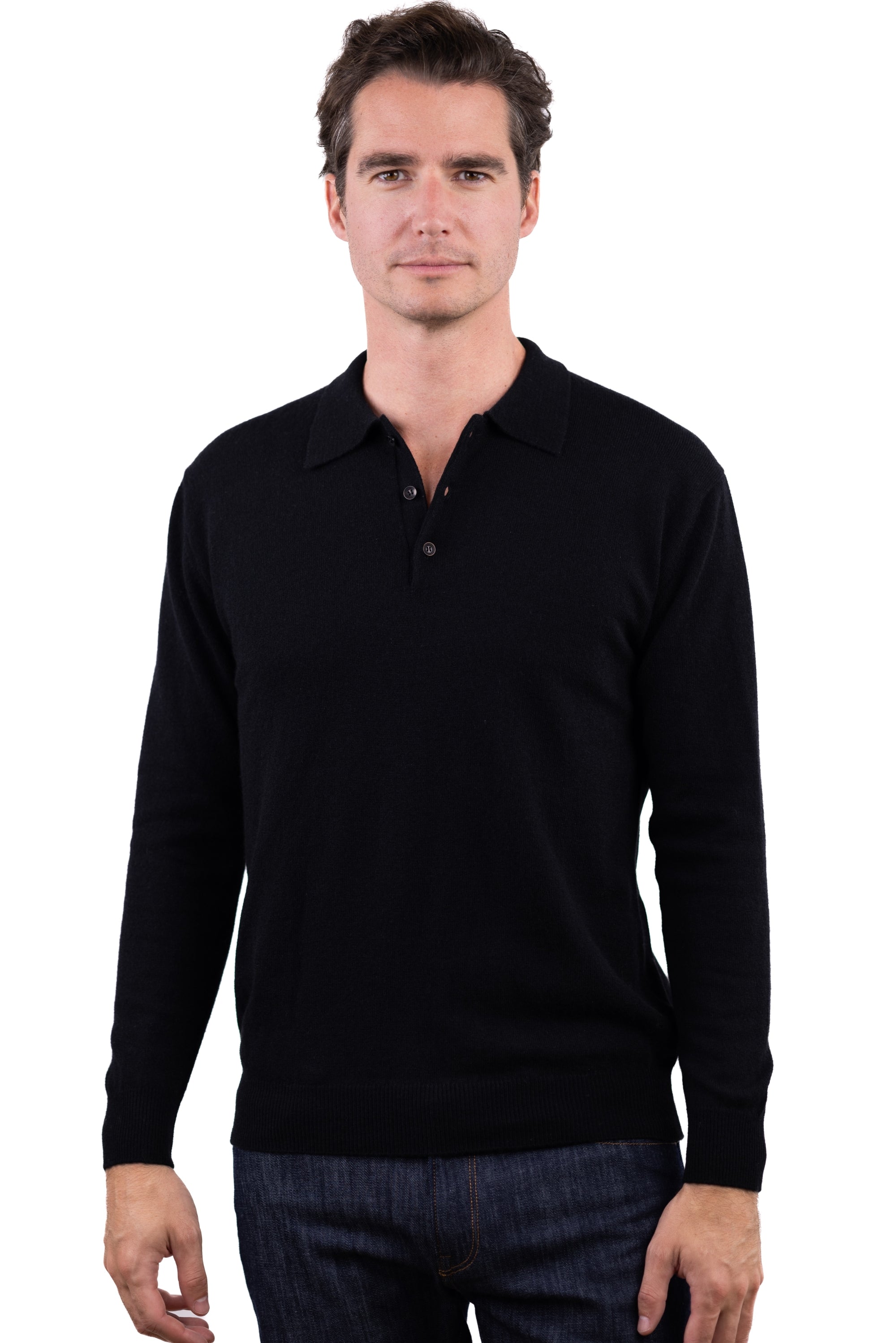 Tarn men's cashmere jumper - noir - Mahogany