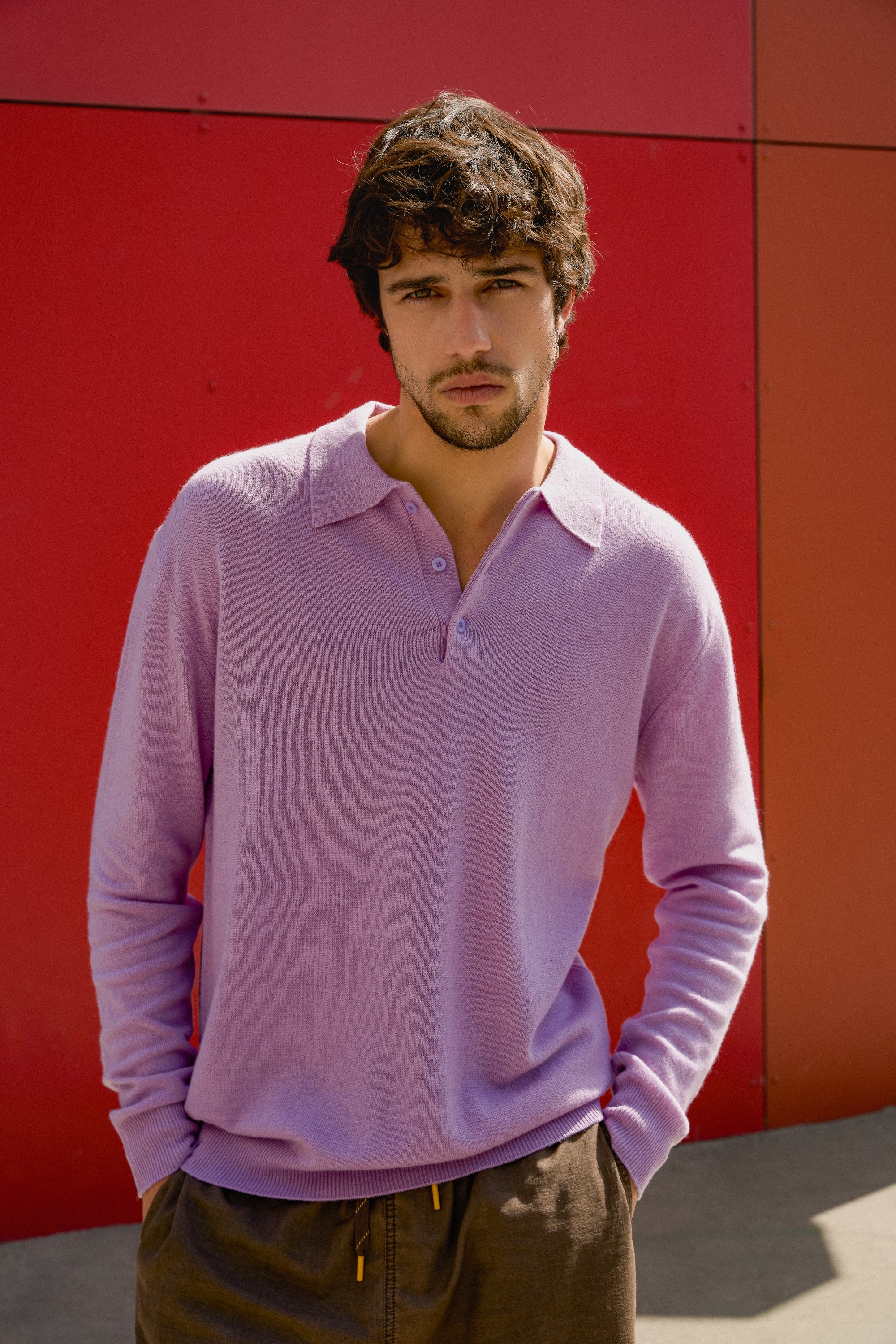 Tarn men's cashmere jumper - vintage - Mahogany