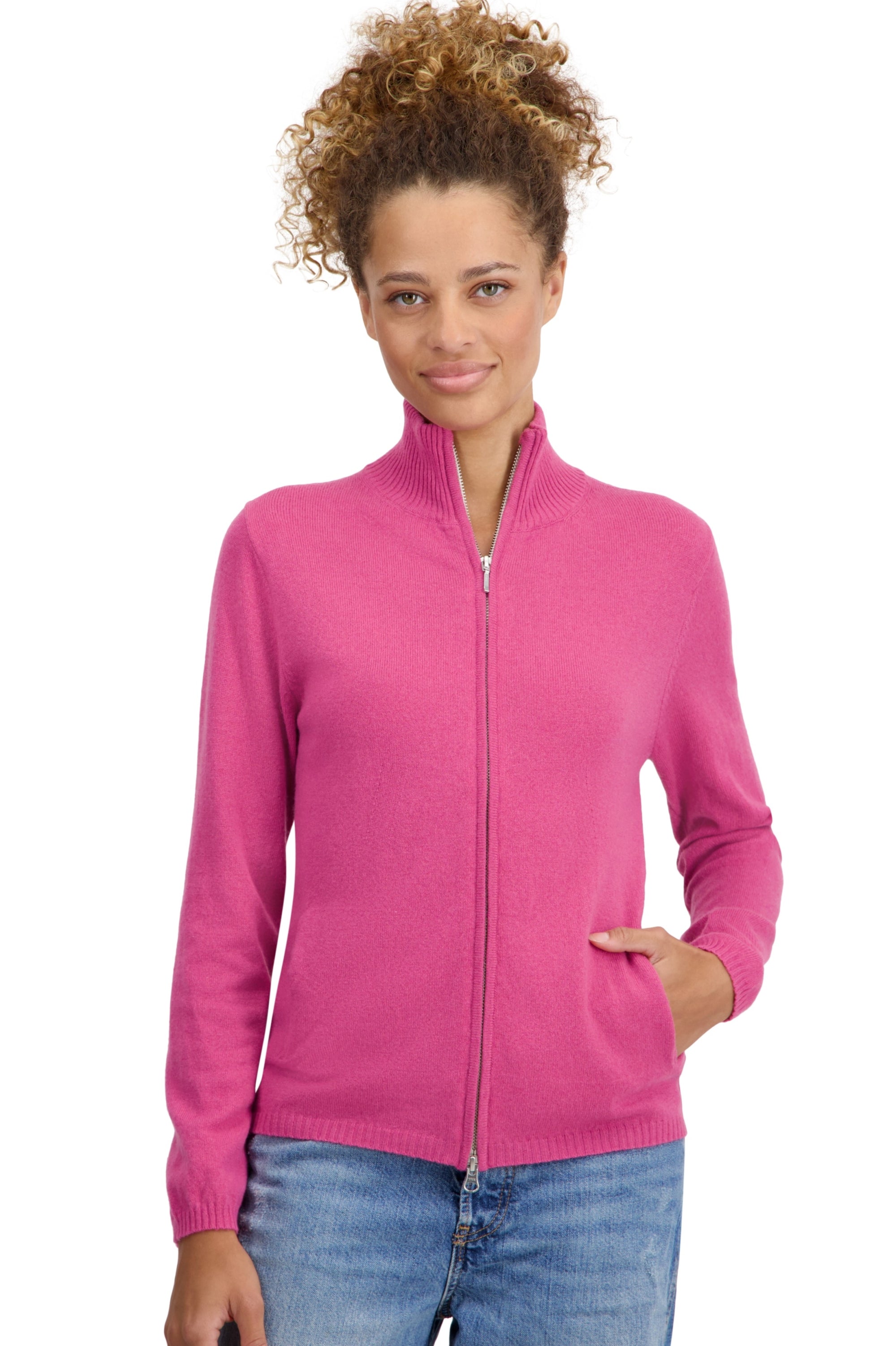 Thames women's cashmere jumper - poinsettia - Mahogany