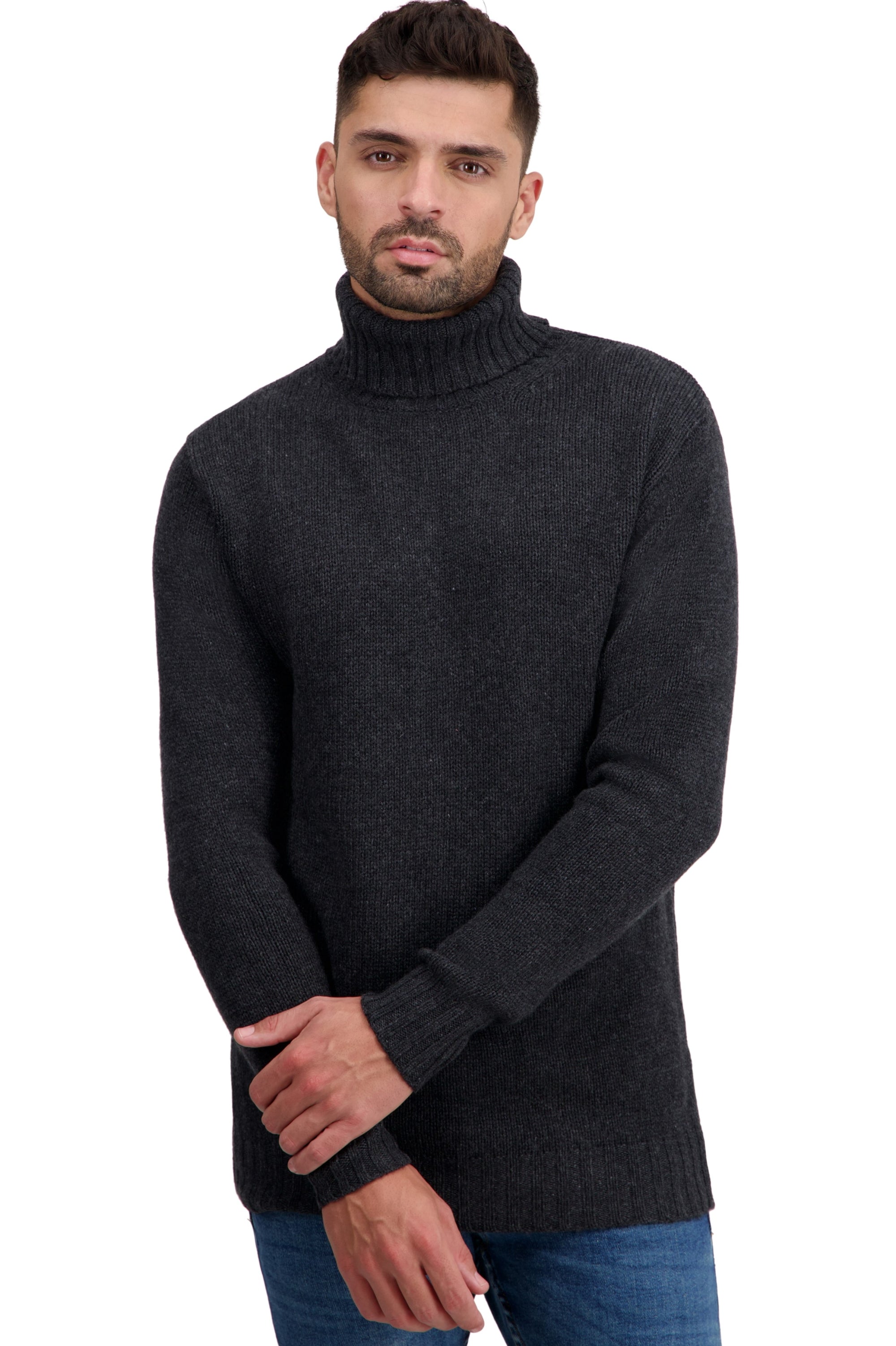 Tobago men's cashmere - anthracite - Mahogany
