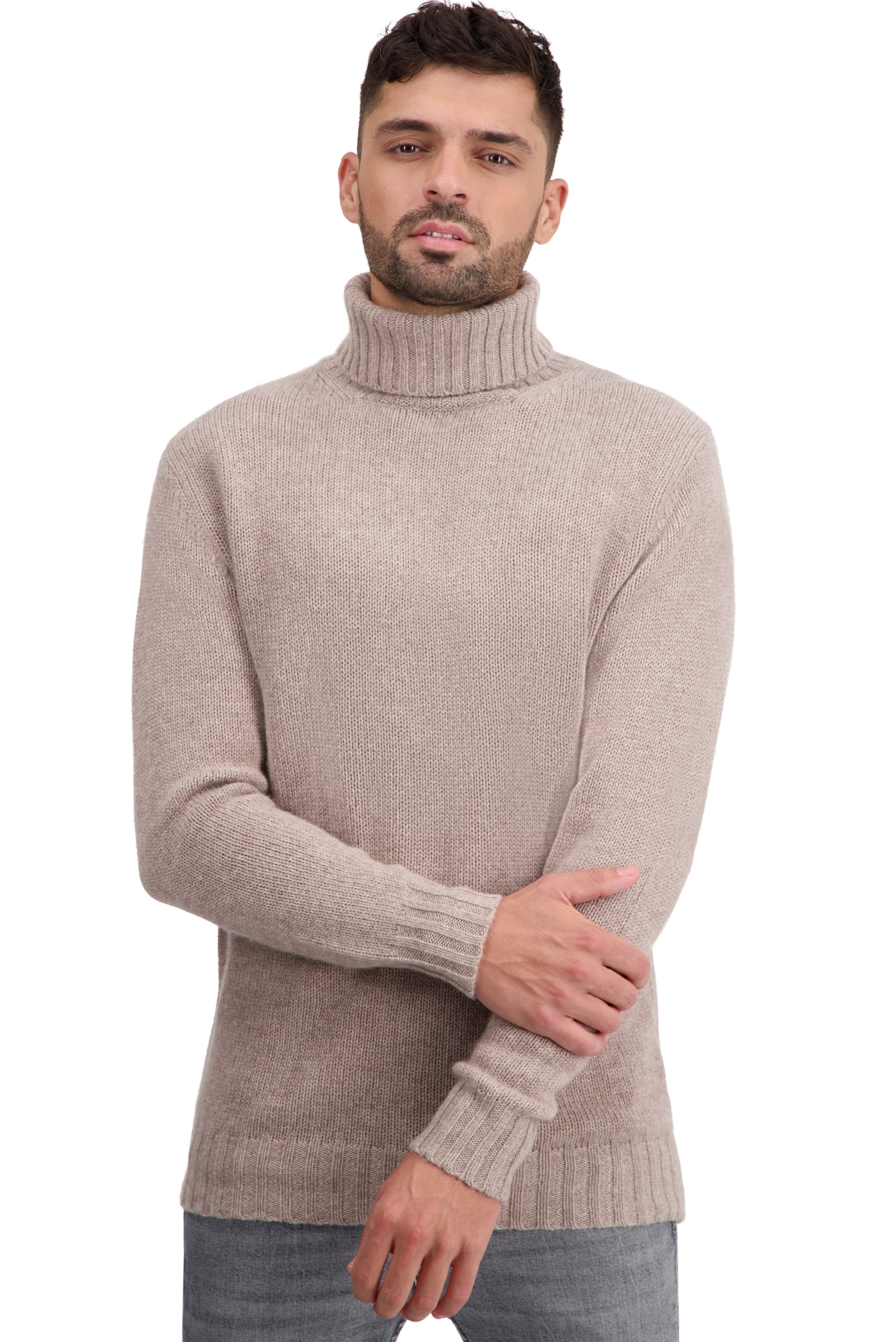 Tobago men's cashmere - toast - Mahogany