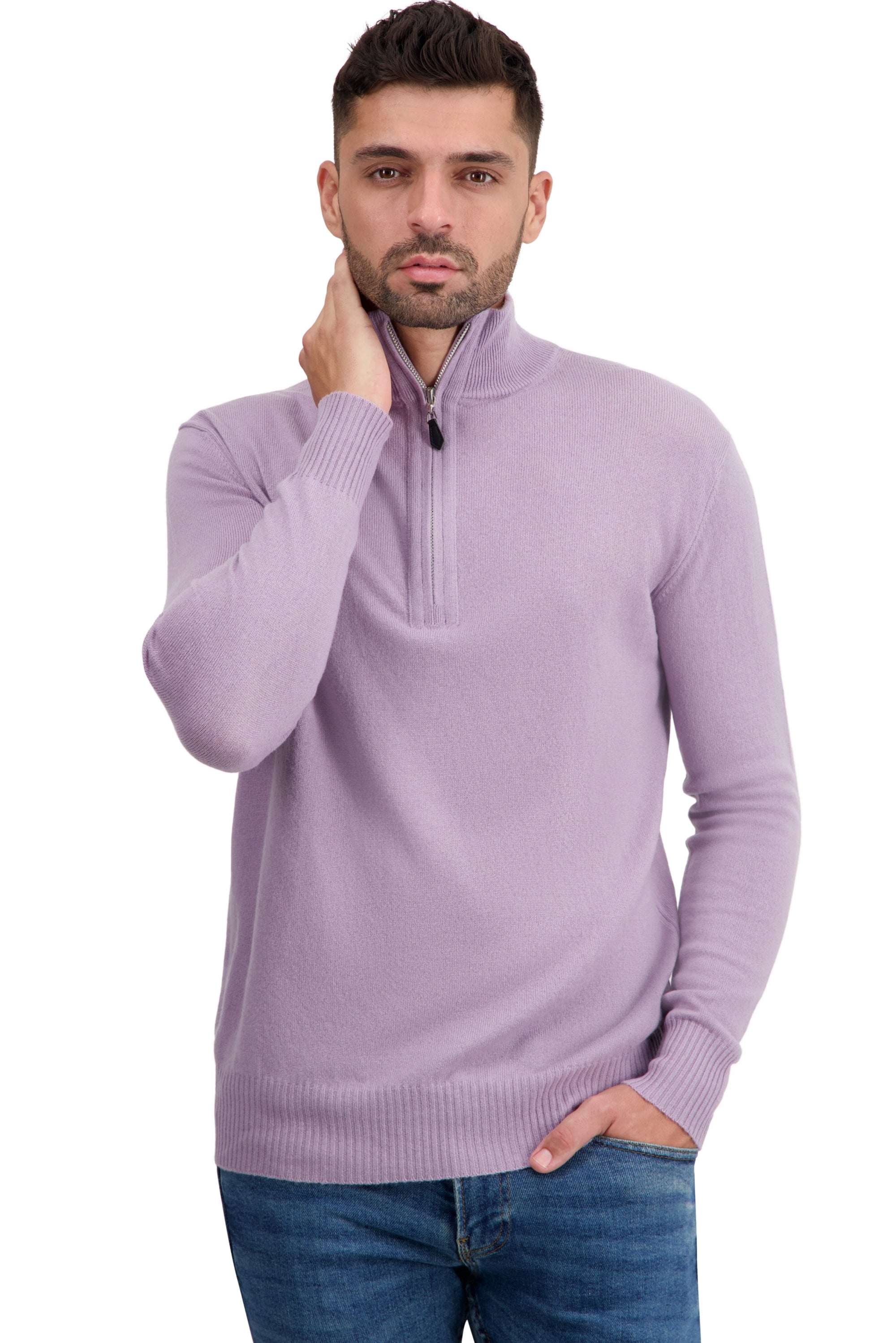Toulon cashmere jumper for men - vintage - Mahogany