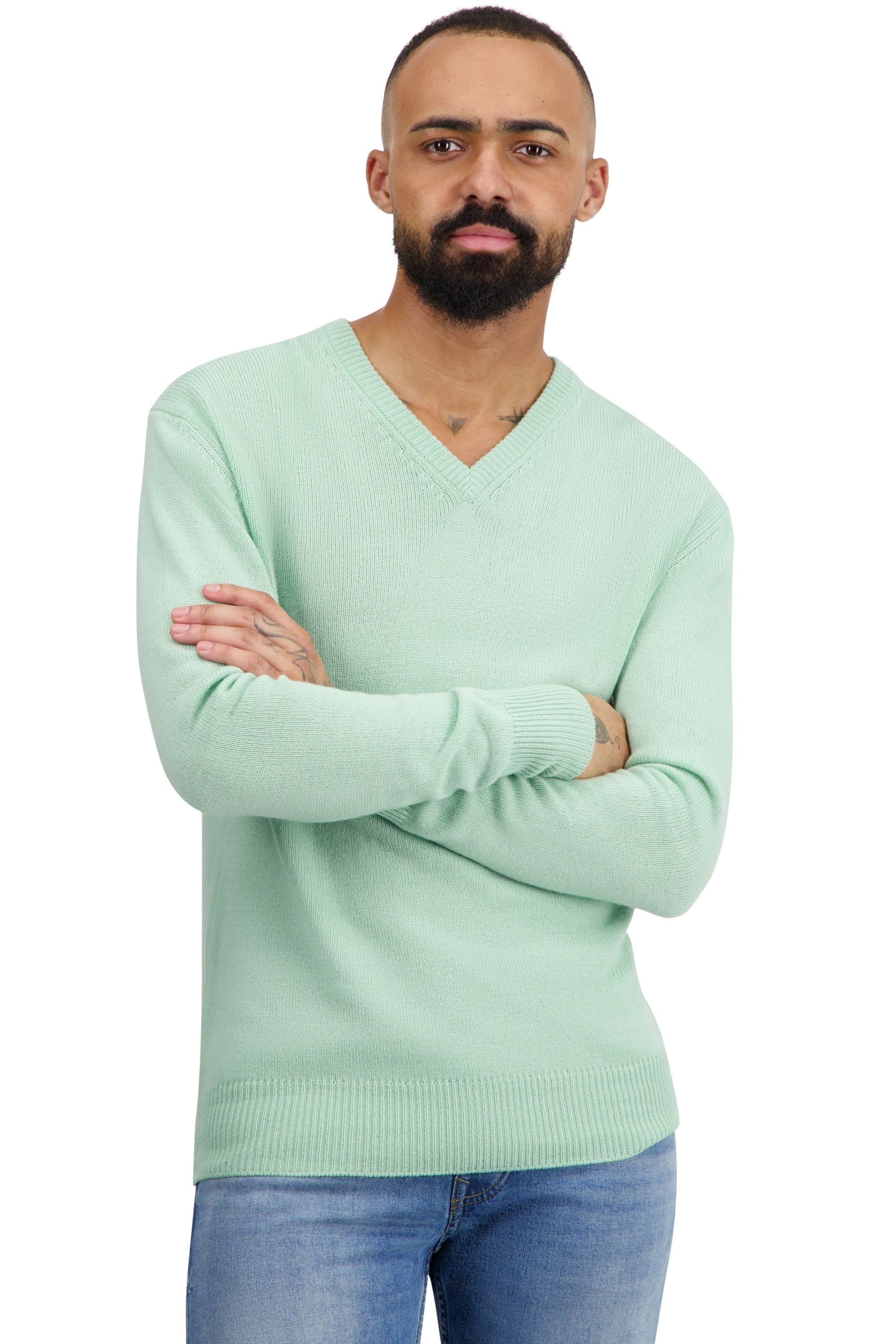 Tour cashmere jumper for men - embrace - Mahogany