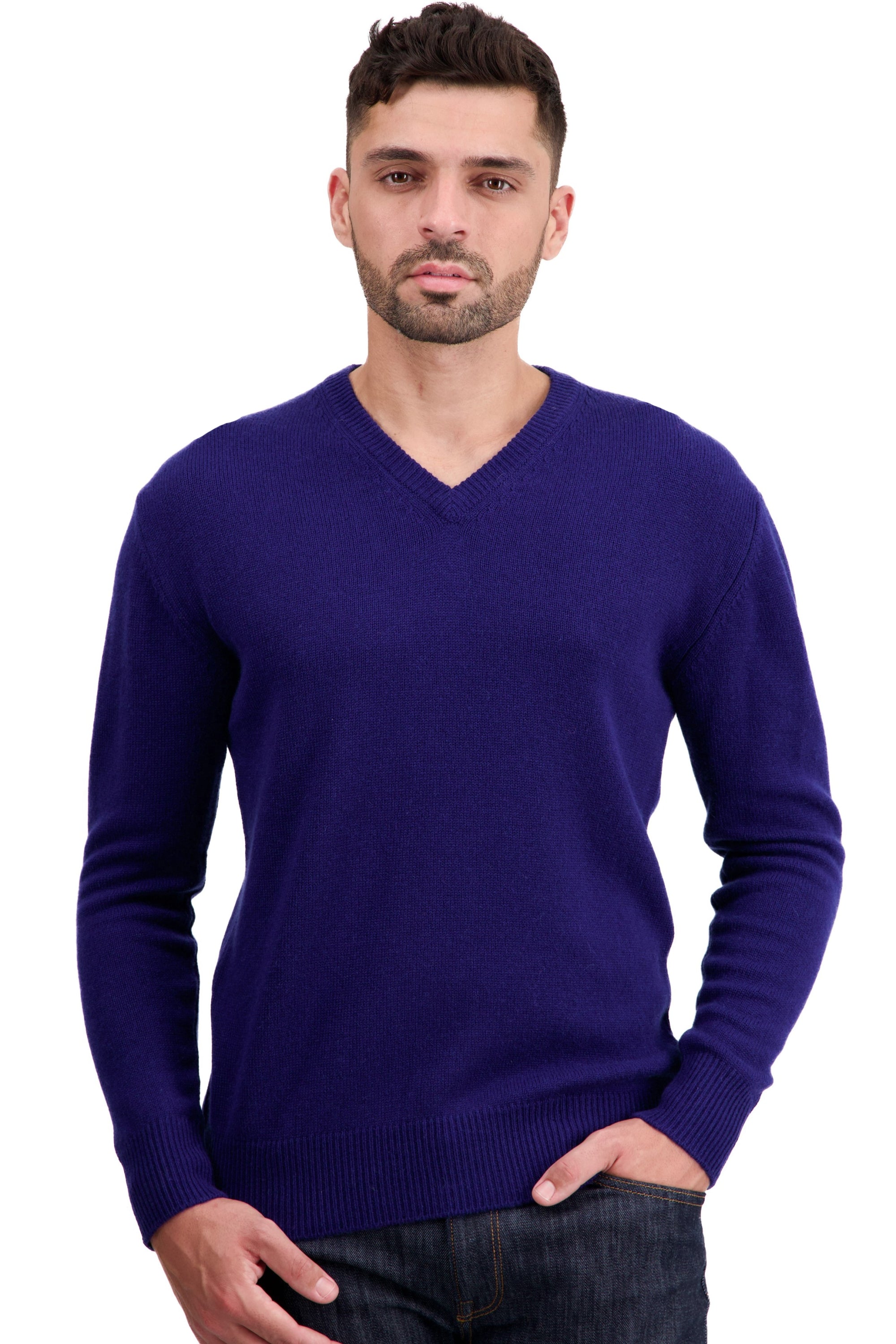 Tour cashmere jumper for men - french navy - Mahogany