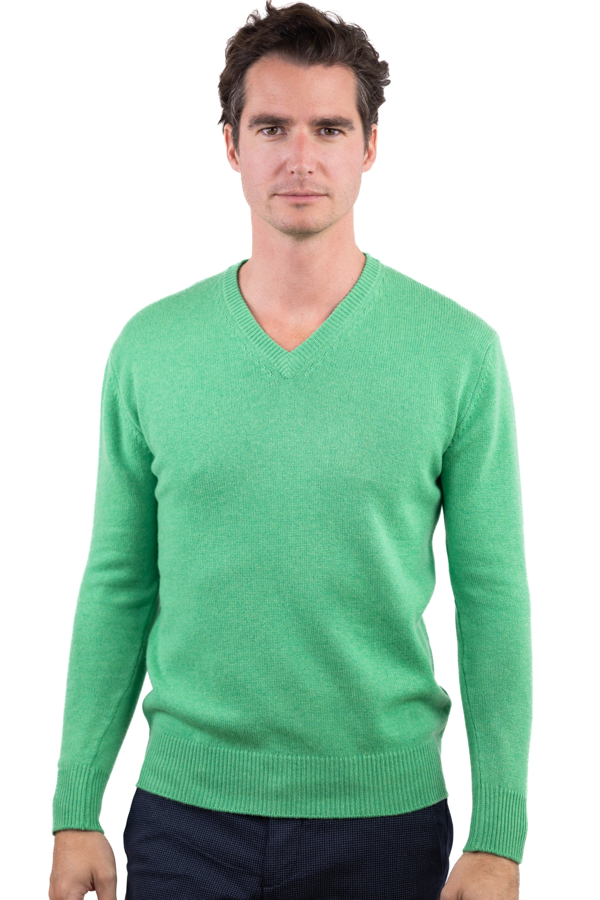 Tour cashmere jumper for men - midori - Mahogany