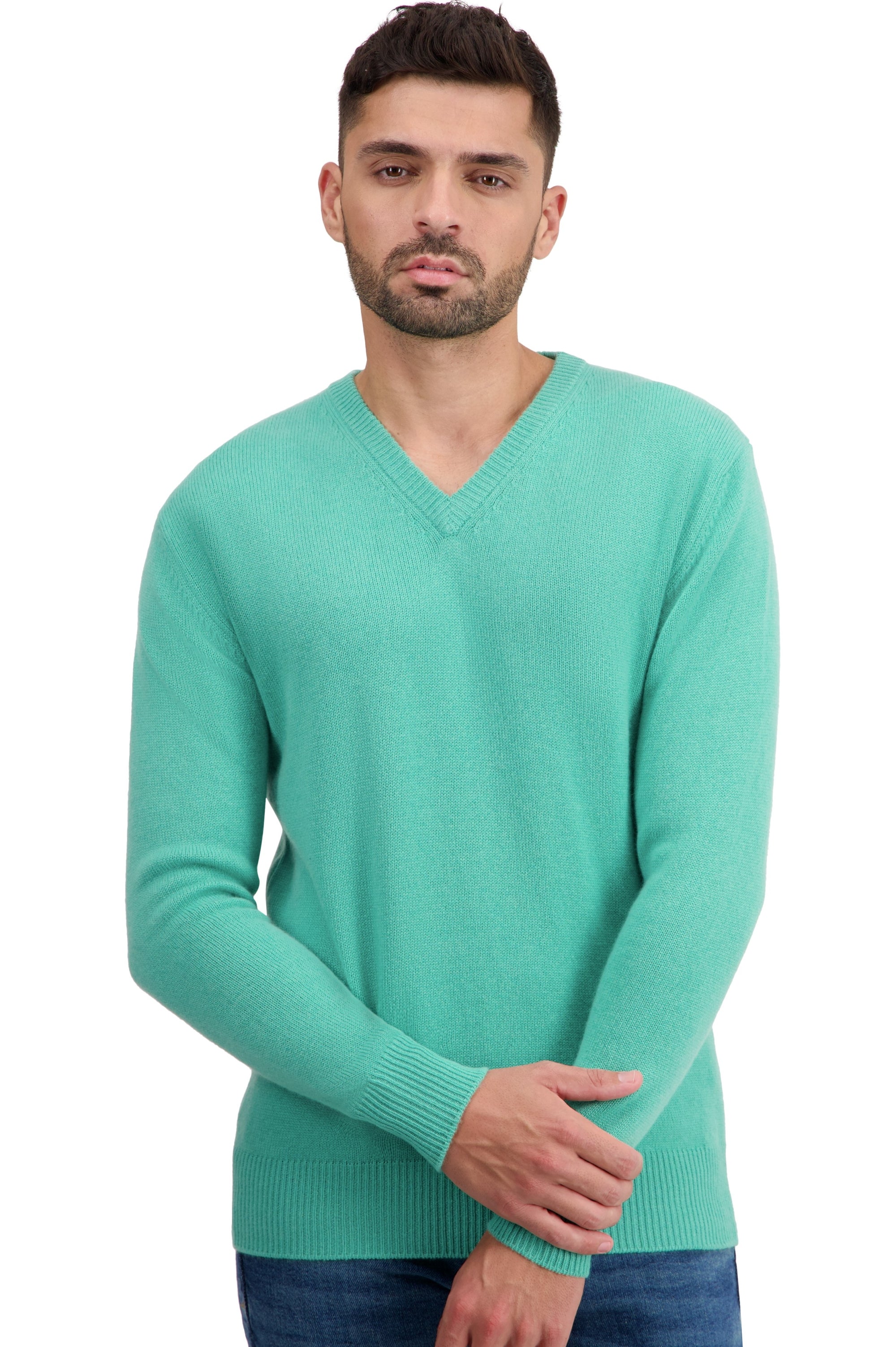 Tour cashmere jumper for men - nile - Mahogany
