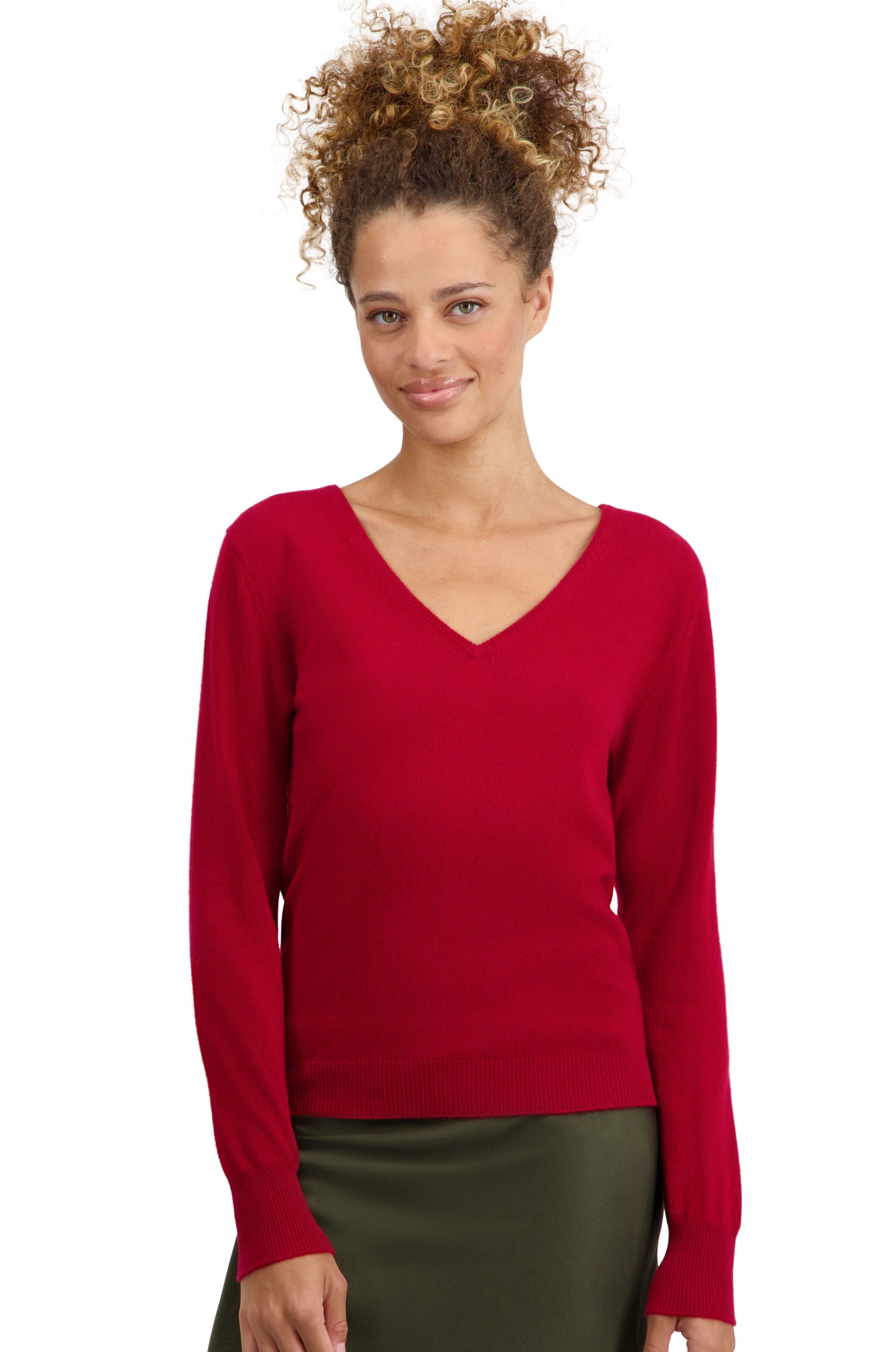 Trieste women's cashmere jumper - garnet - Mahogany