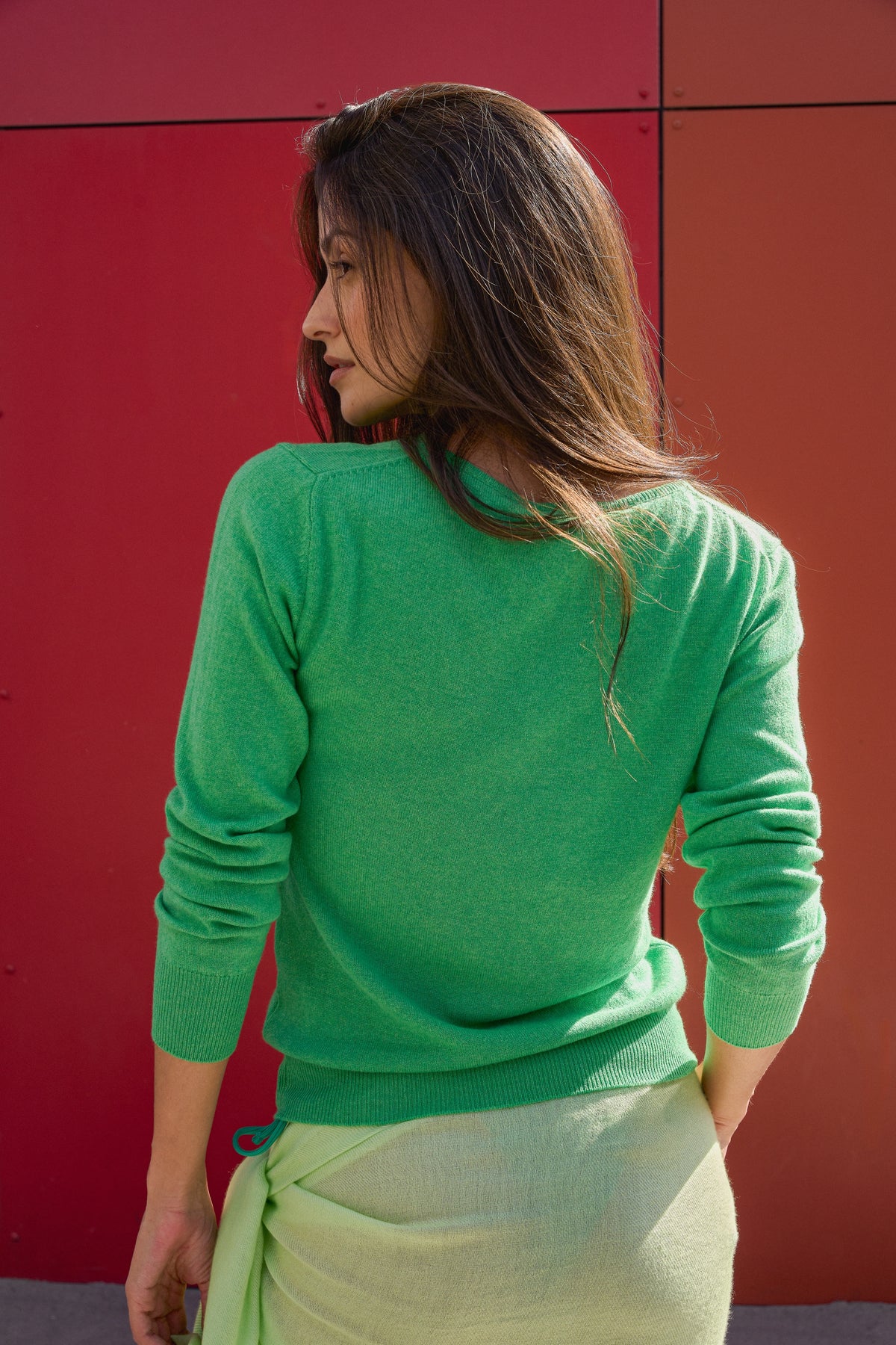 Trieste en cachemire femme - Vue 2 - midori - Mahogany