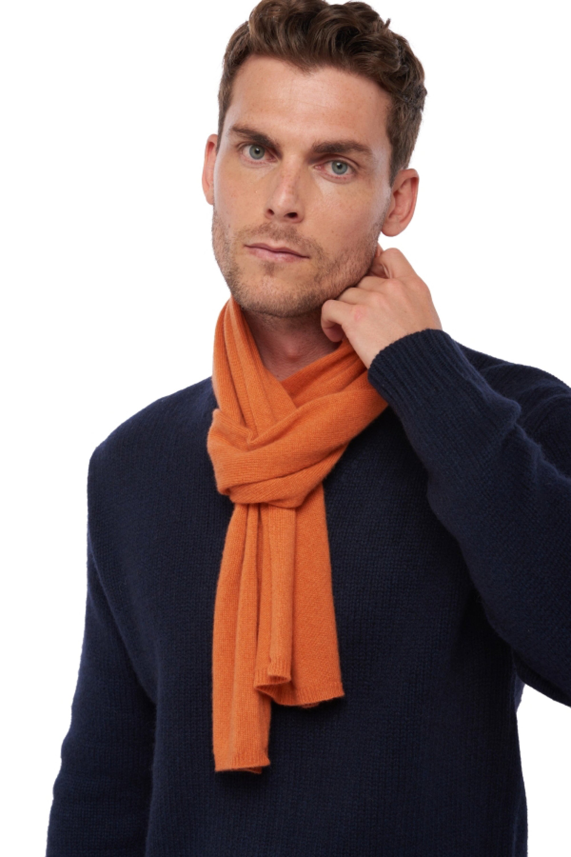 Ozone in mixed cashmere - nectarine - Mahogany