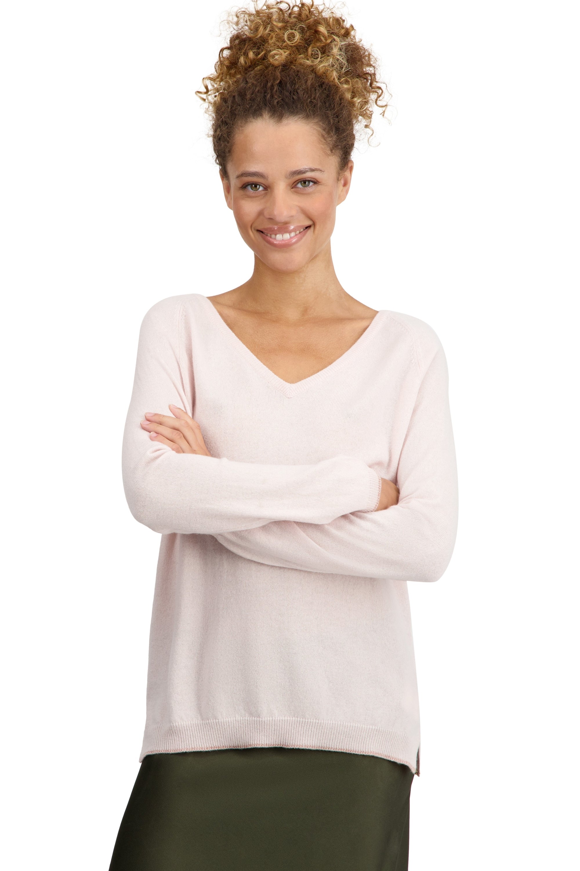 Zanjan in cashmere for women - mallow - Mahogany