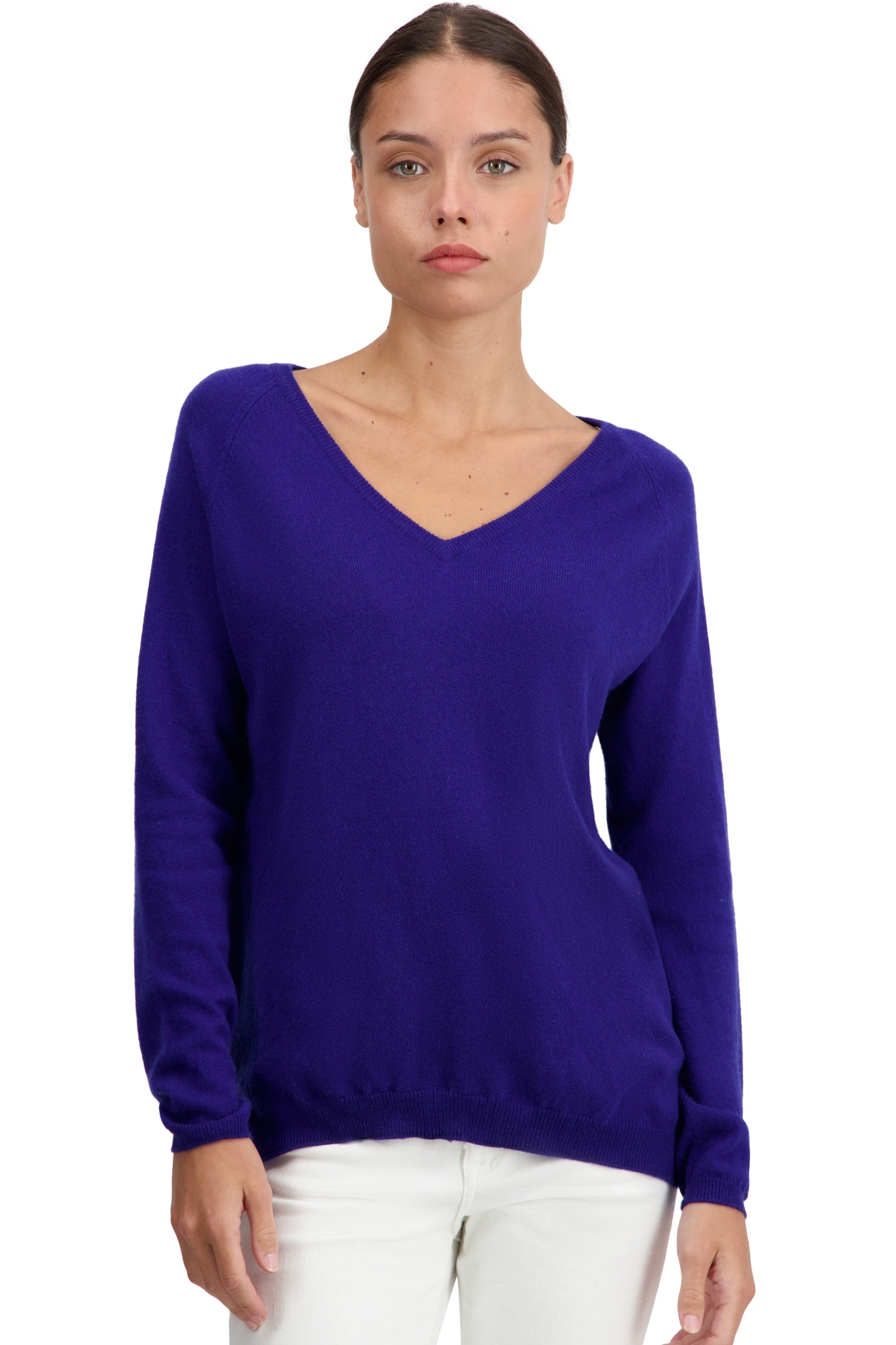 Zanjan in cashmere for women - ultra marine - Mahogany