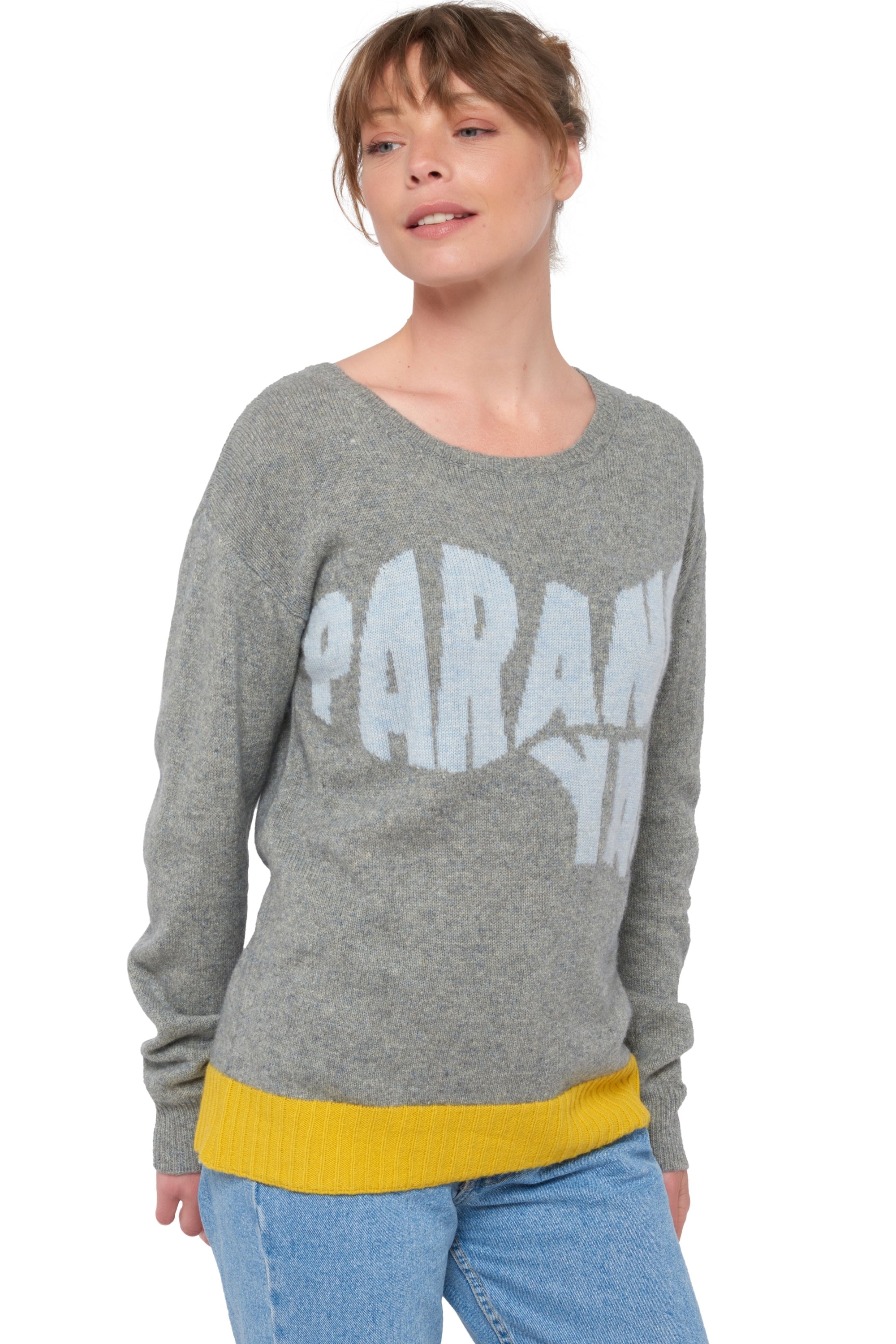 Zarzuela women's yak jumper - silver - Mahogany