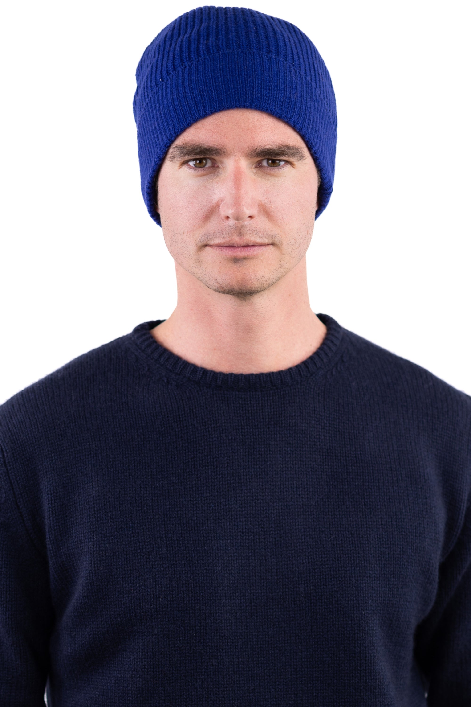 Anshan in cashmere unisex - ultra marine - Mahogany