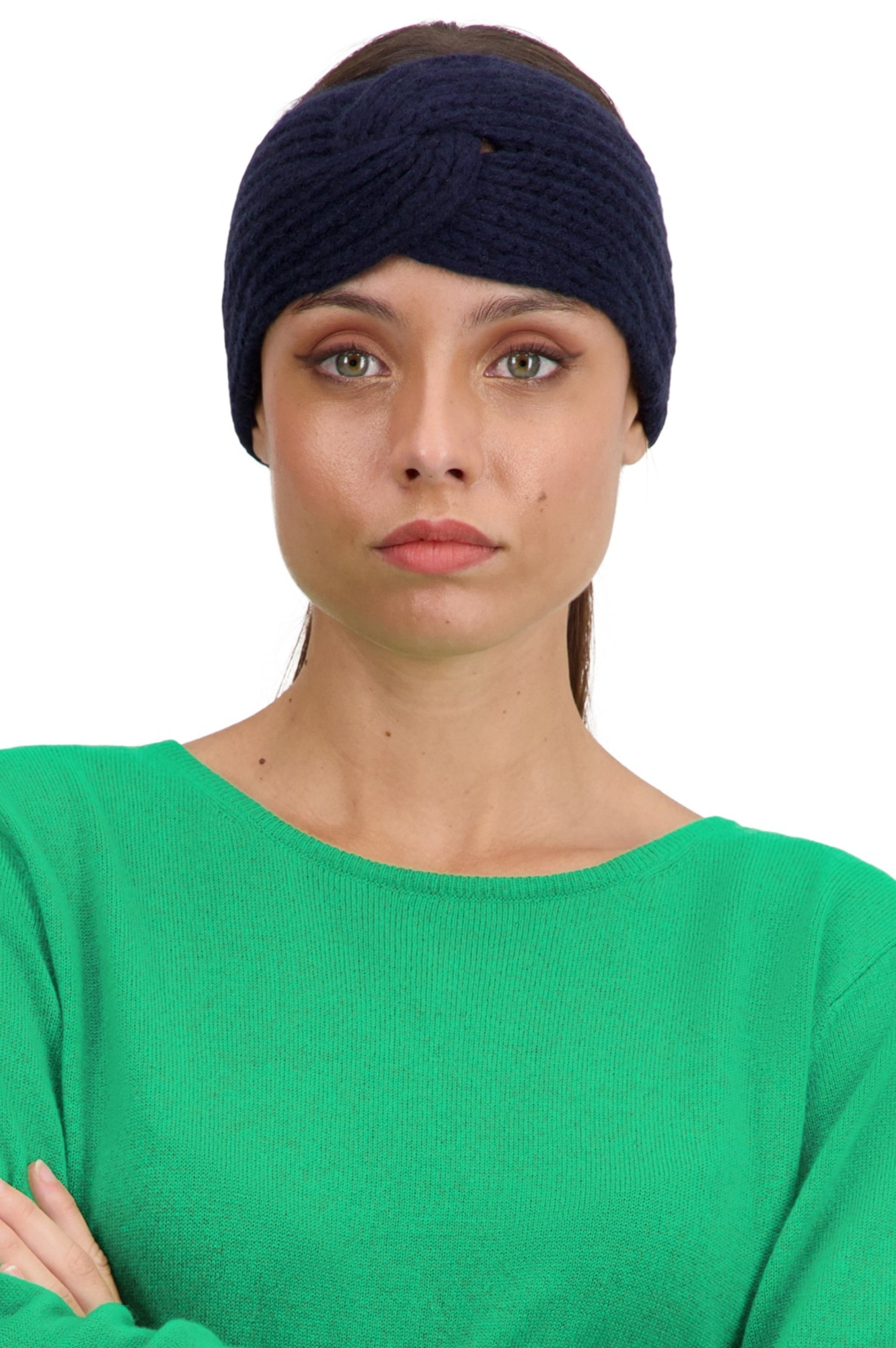 Taka women's cashmere jumper - dark navy - Mahogany