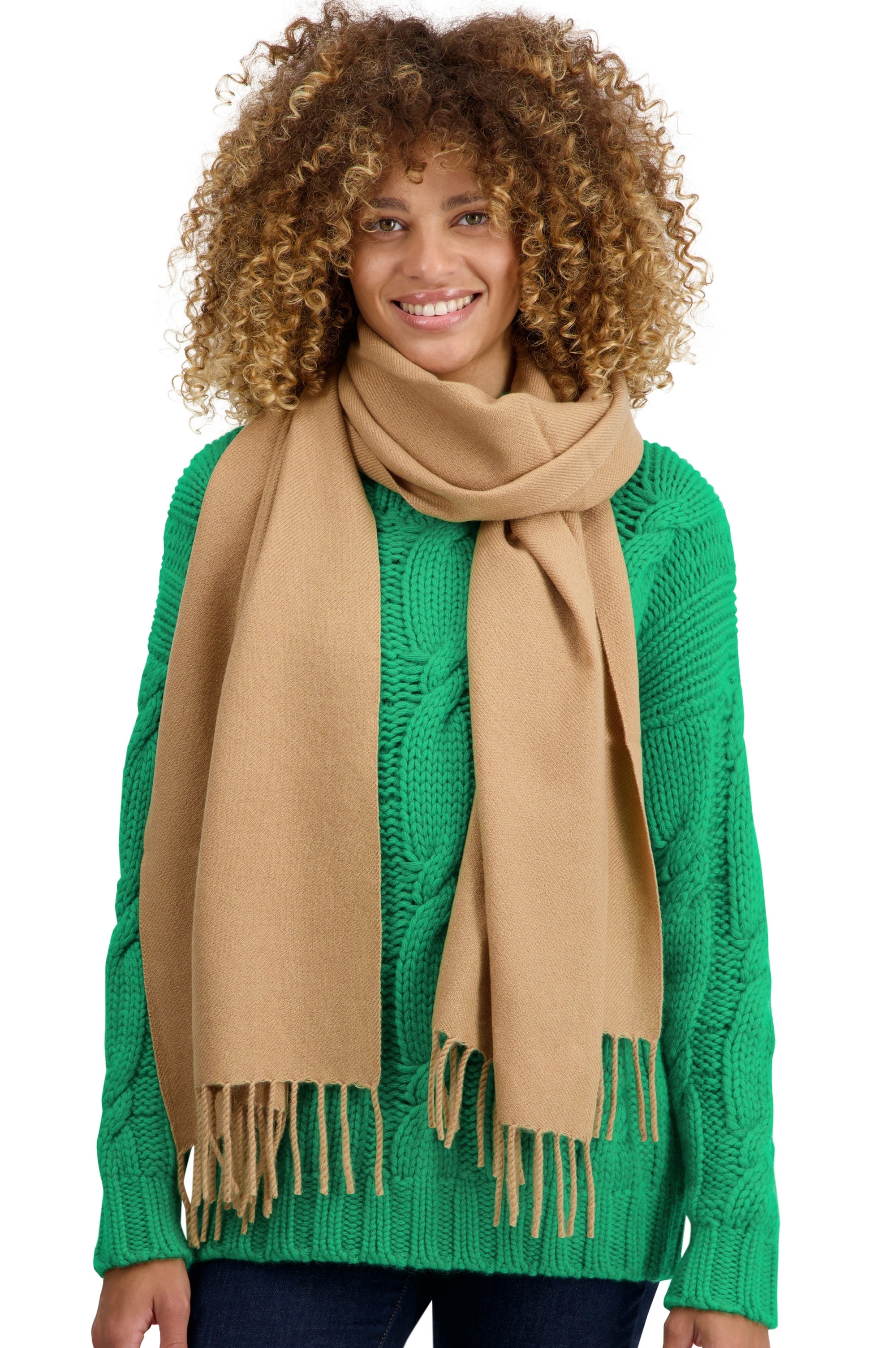 Tartempion in cashmere for women - camel - Mahogany