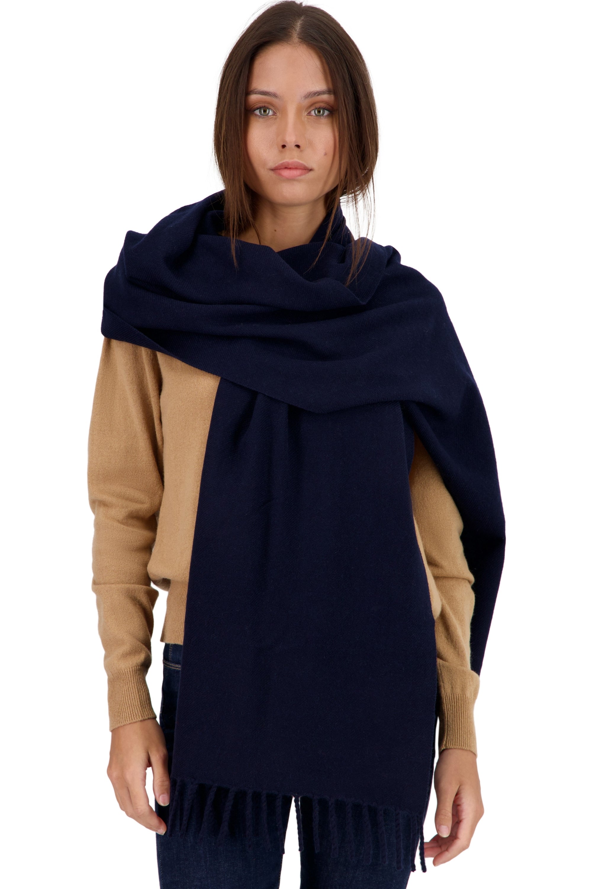 Tartempion in cashmere for women - dark navy - Mahogany