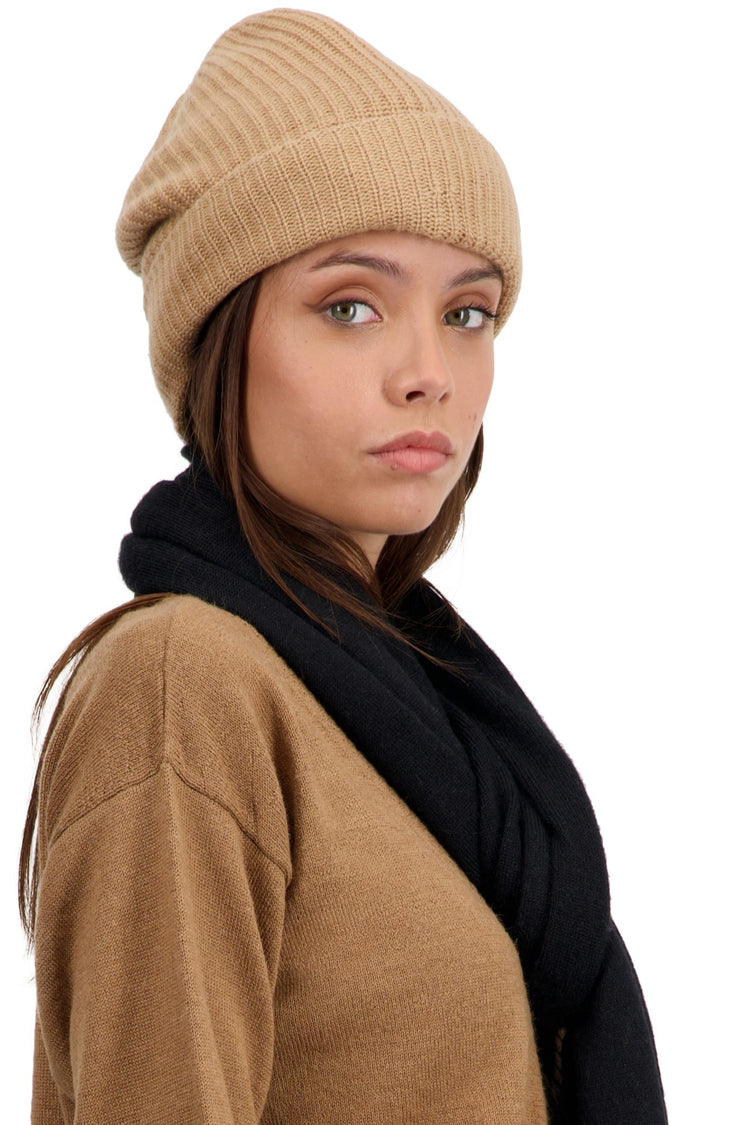 Cashmere beanie, 100% Cashmere, unisex, chunky / 6 ply and above, standard knit, Mahogany