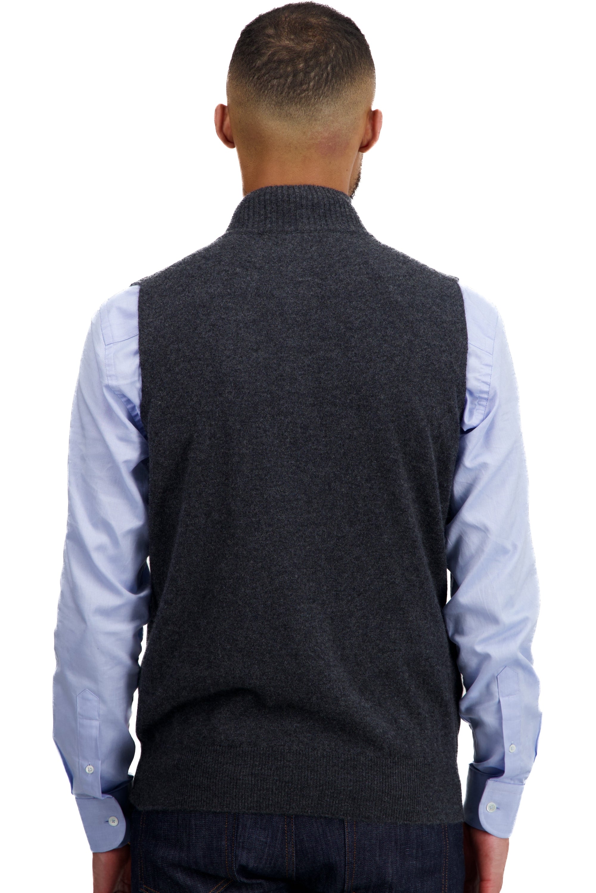 Texas en cachemire homme - Vue 2 - anthracite chiné - Mahogany