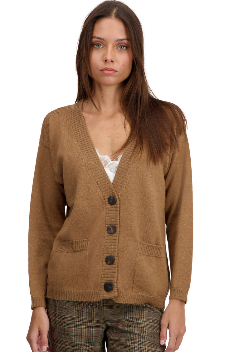 Toulouse in baby alpaca for women - caramel - Mahogany