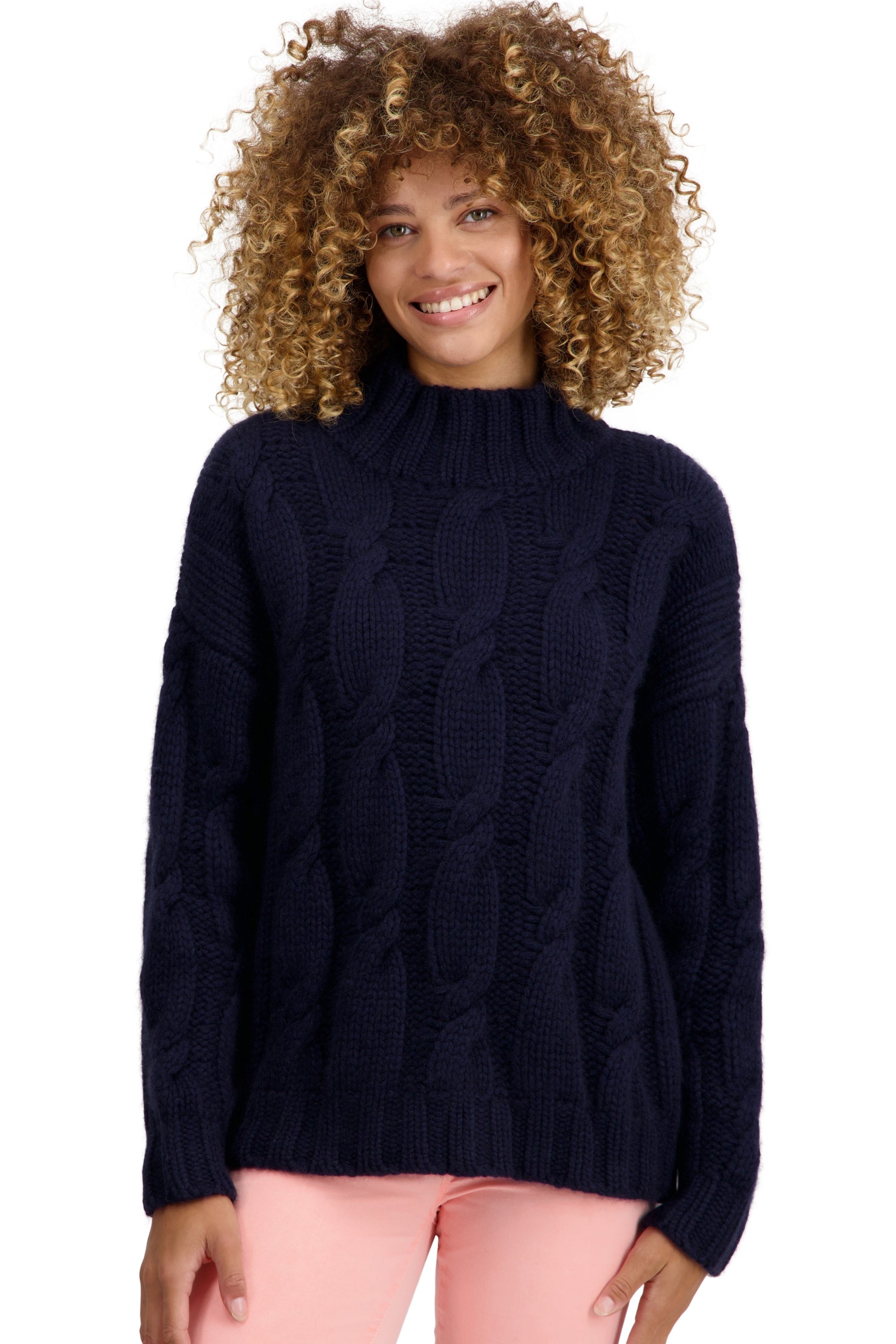 Twiggy in cashmere for women - dark navy - Mahogany
