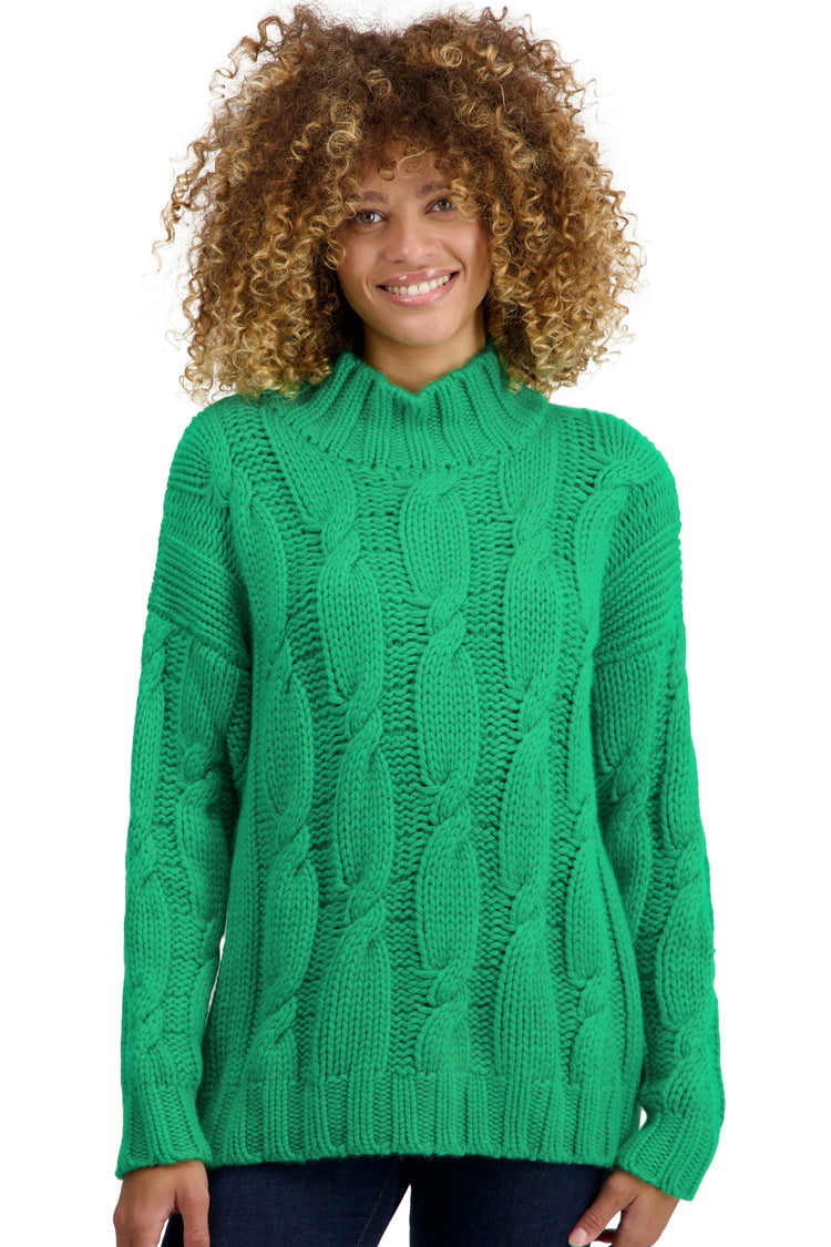 Twiggy in cashmere for women - new green - Mahogany