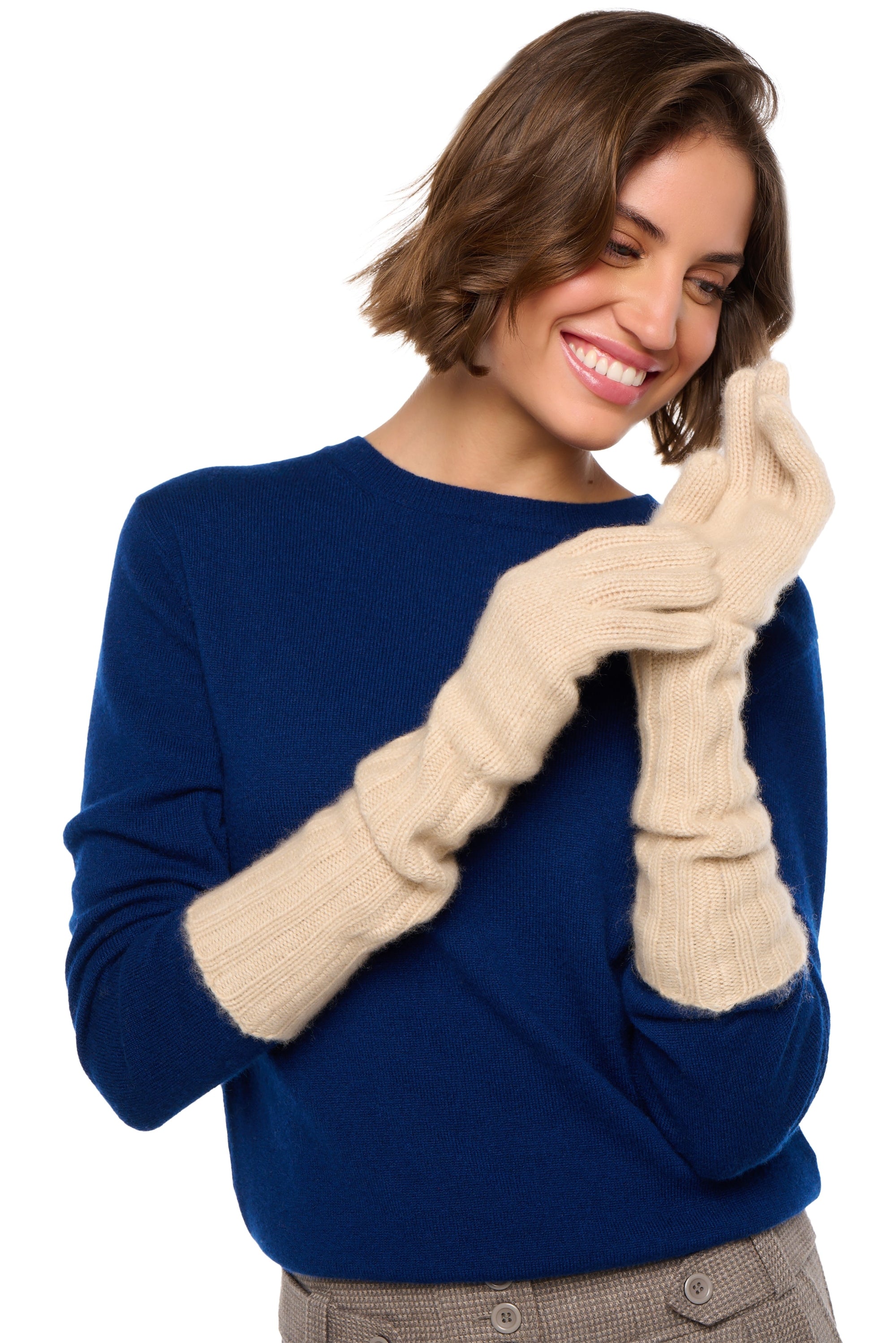 Tadam women's cashmere jumper - natural beige - Mahogany
