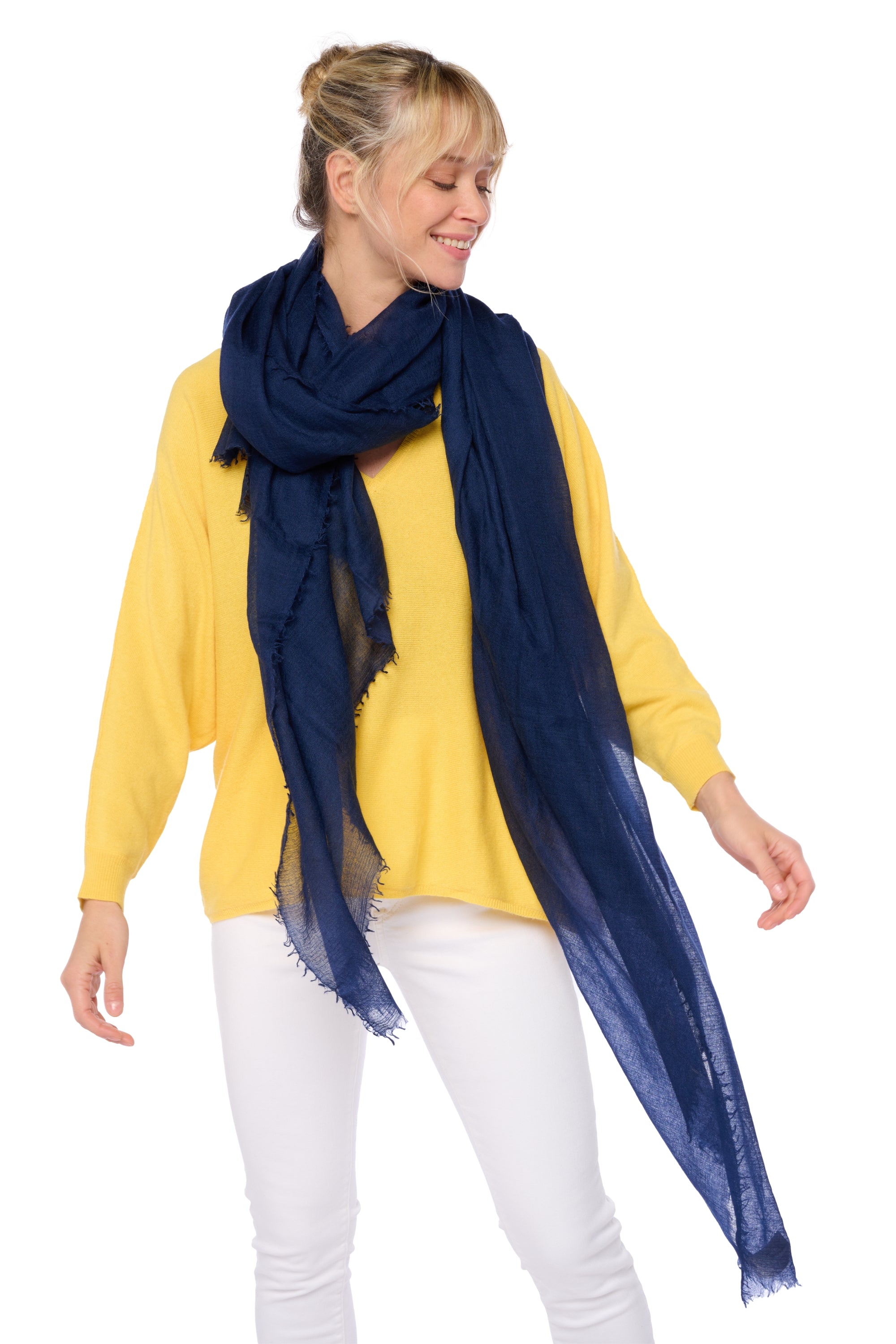 Tonka in mixed cashmere - navy blue - Mahogany