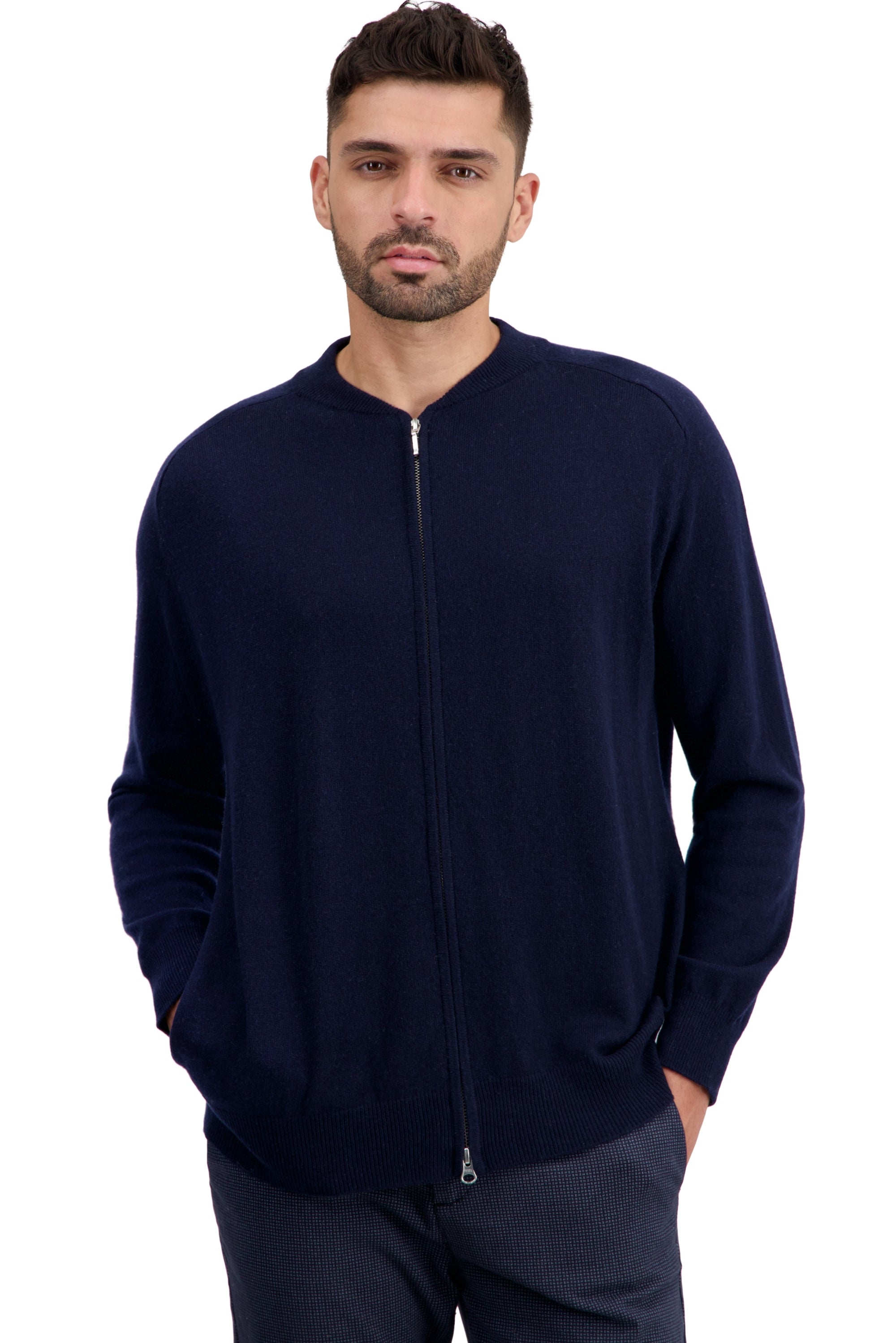 Tajmahal in cashmere for men - dark navy - Mahogany