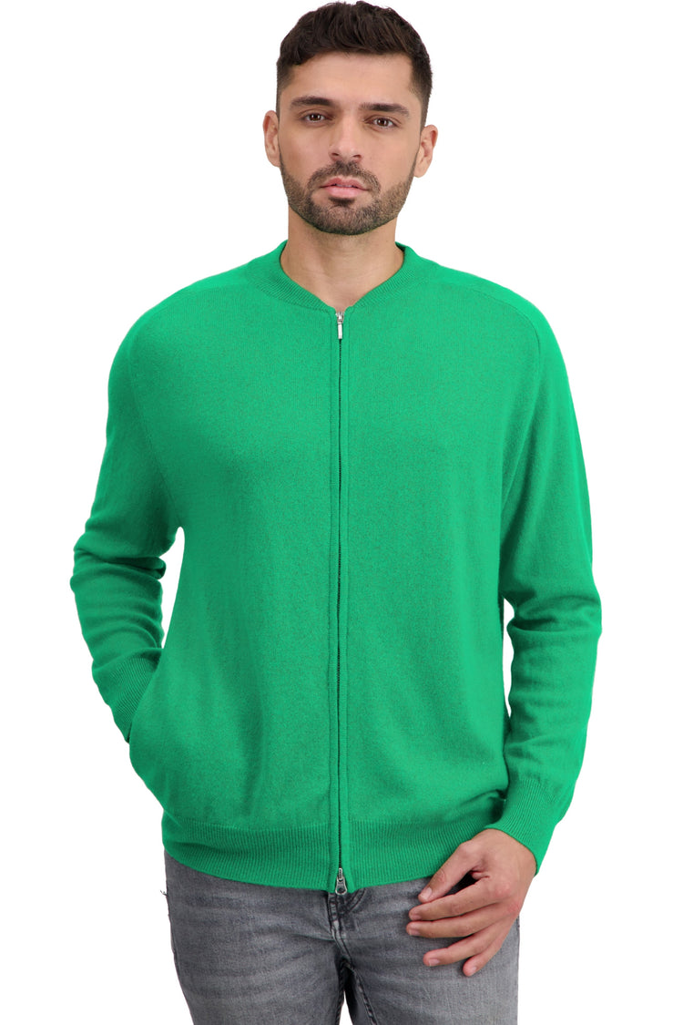Tajmahal in cashmere for men - new green - Mahogany