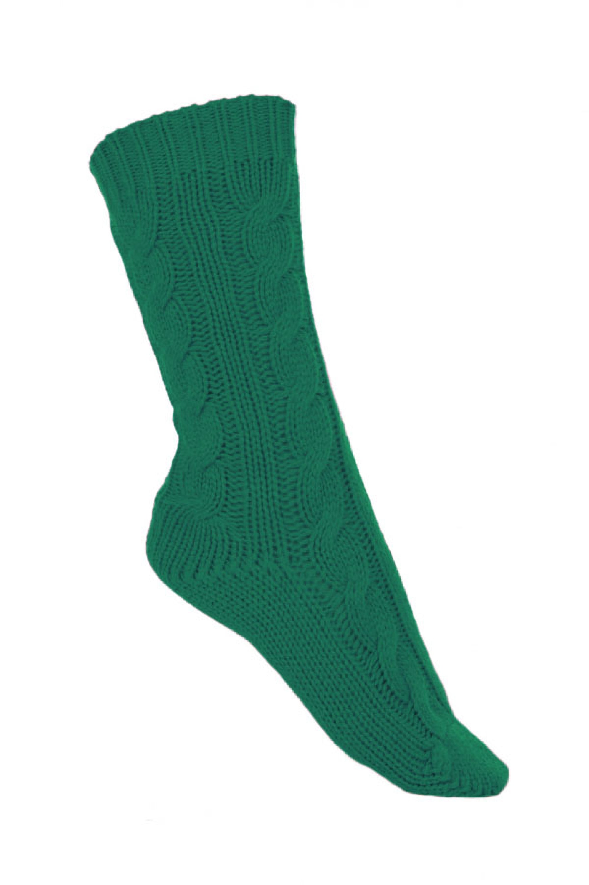 Pedibus cashmere unisex socks - English green - Mahogany