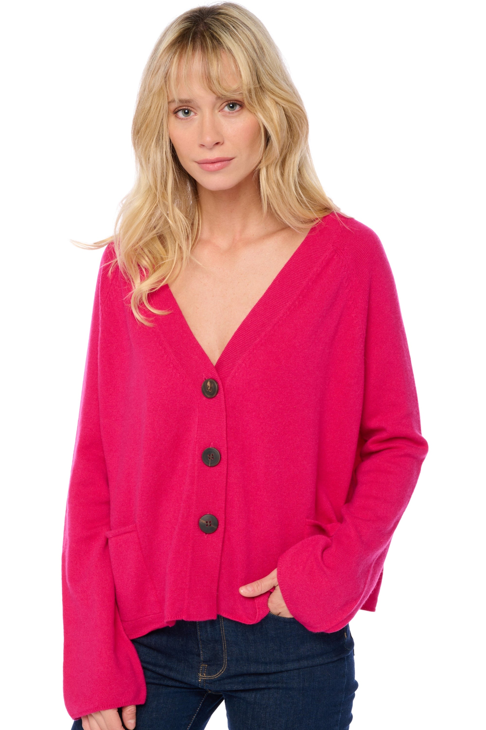 Chana women's cashmere - lipstick - Mahogany