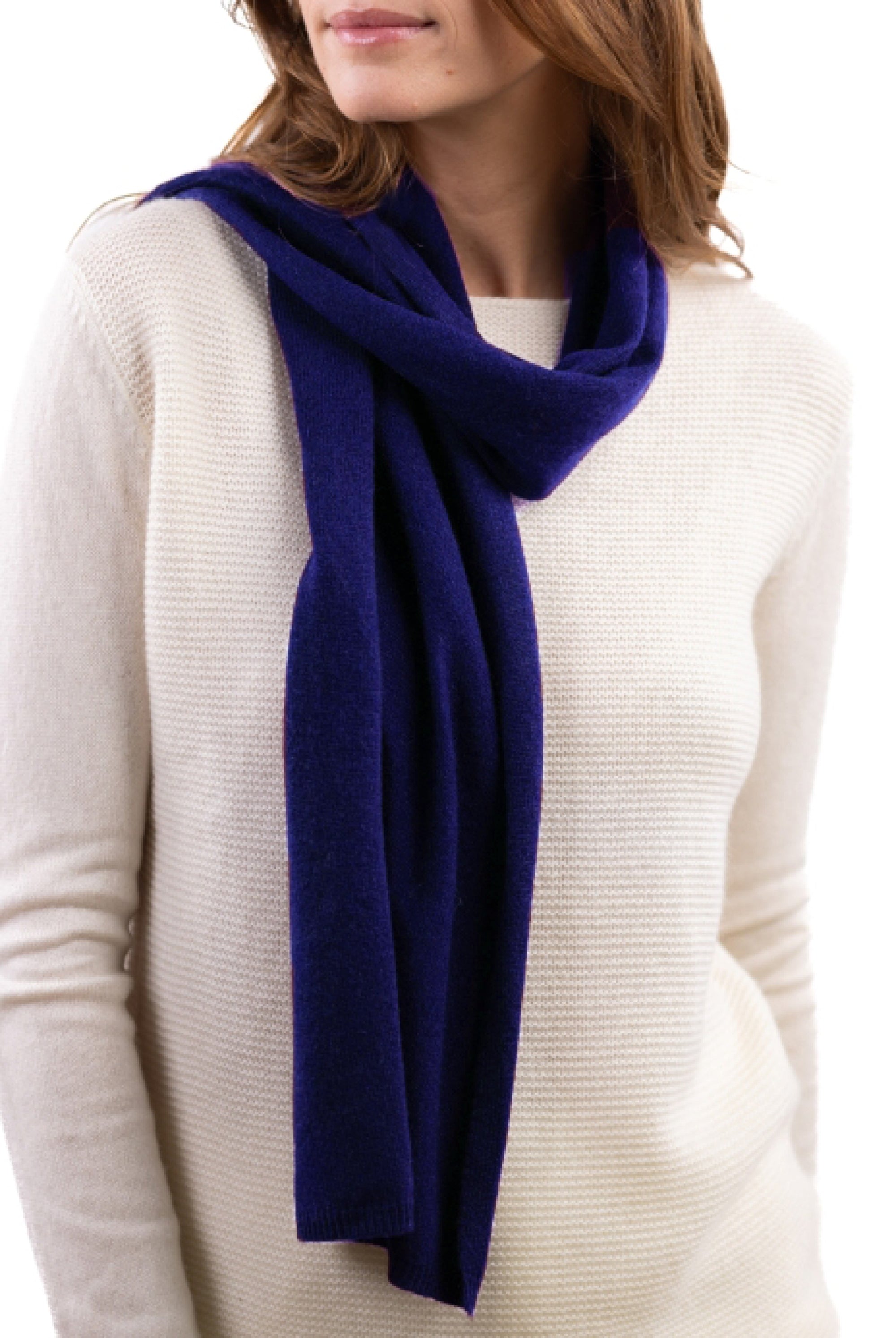 Ozone in mixed cashmere - ultra marine - Mahogany