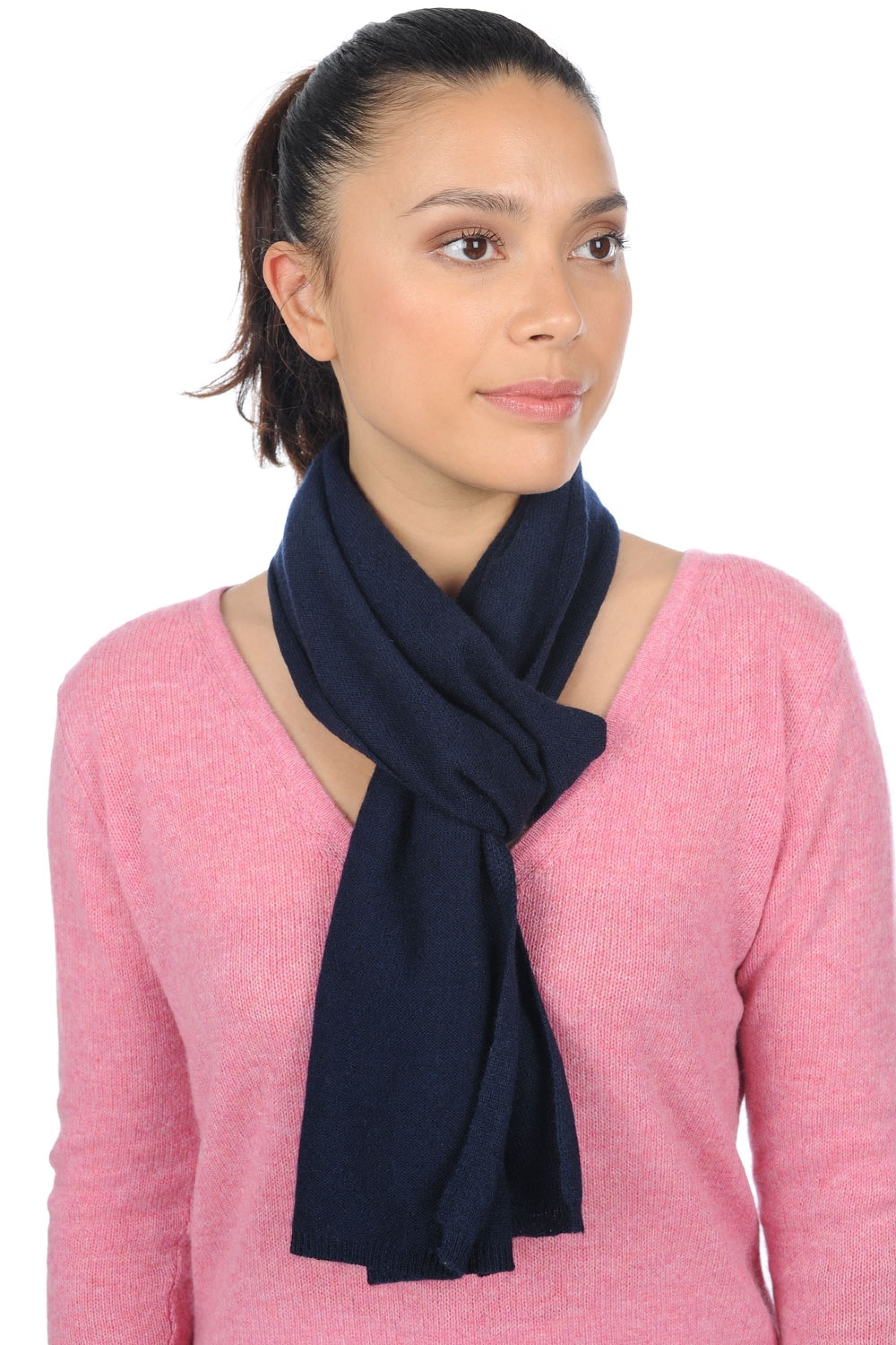 Woolozone in cashmere and mixed wool - marine - Mahogany
