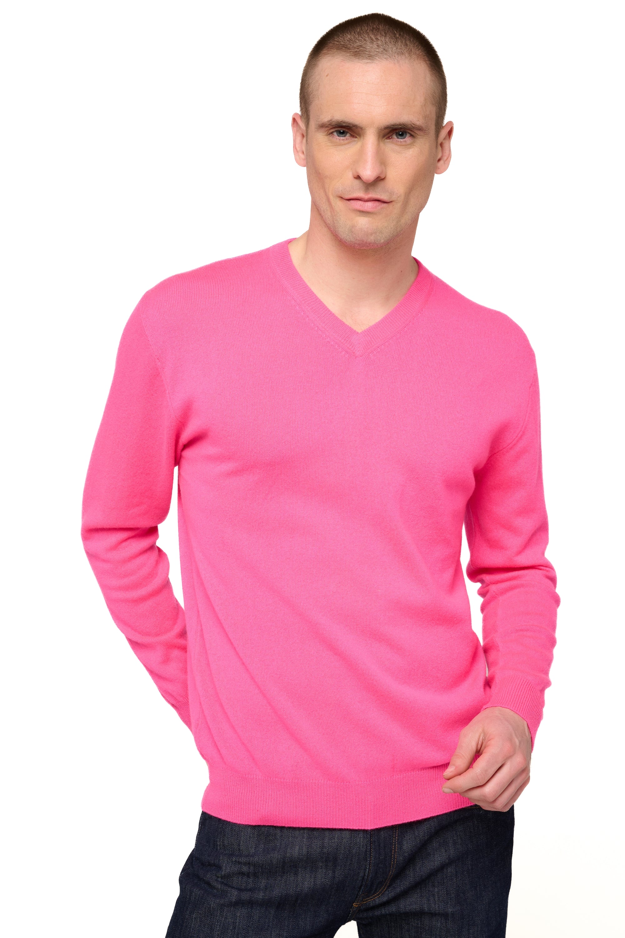 Gaspard men's cashmere - dayglo - Mahogany