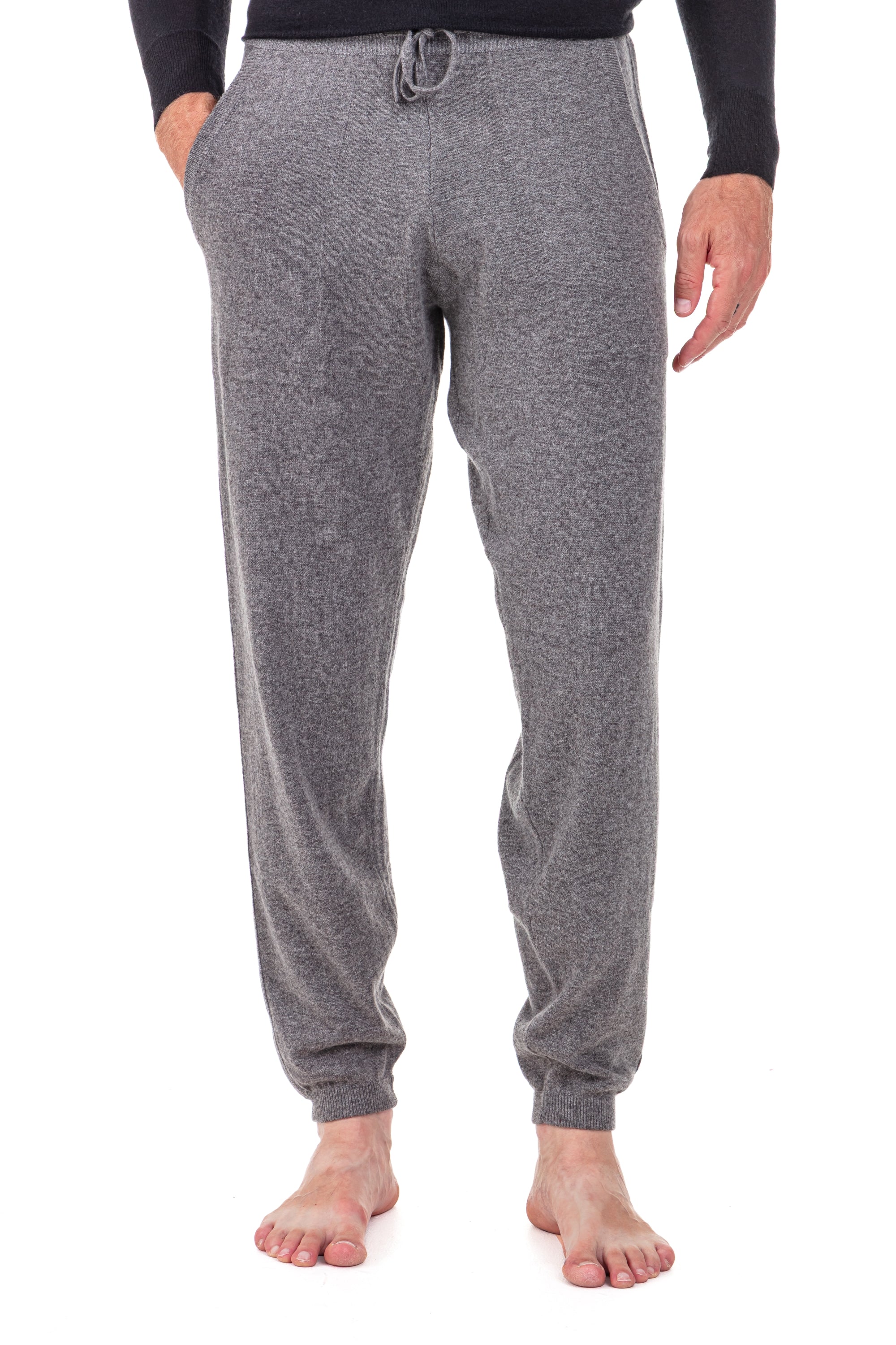 Sanaga in men's cashmere - marmotte marl - Mahogany