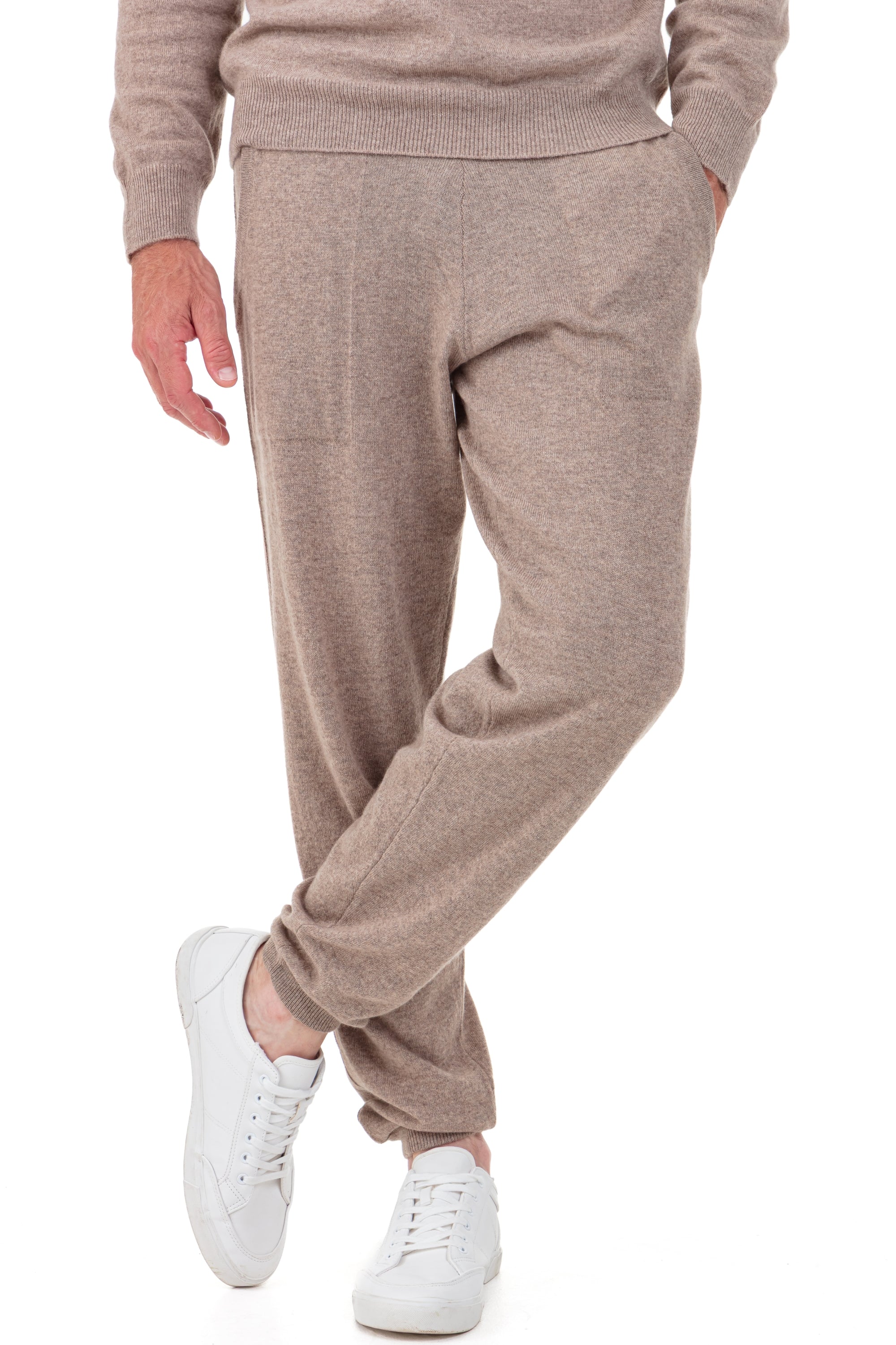 Sanaga in men's cashmere - natural brown - Mahogany
