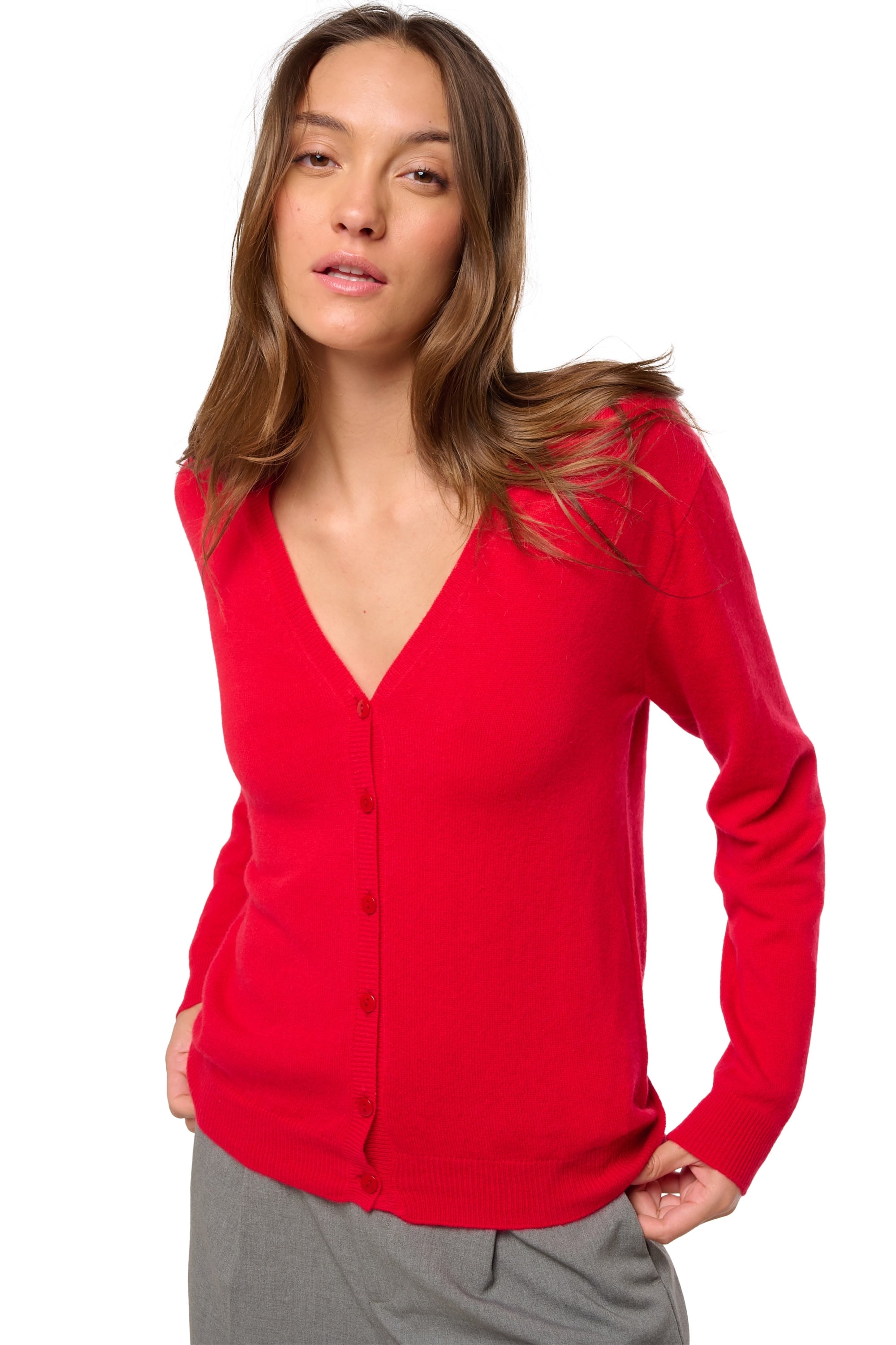 Taline women's cashmere jumper - deep red - Mahogany