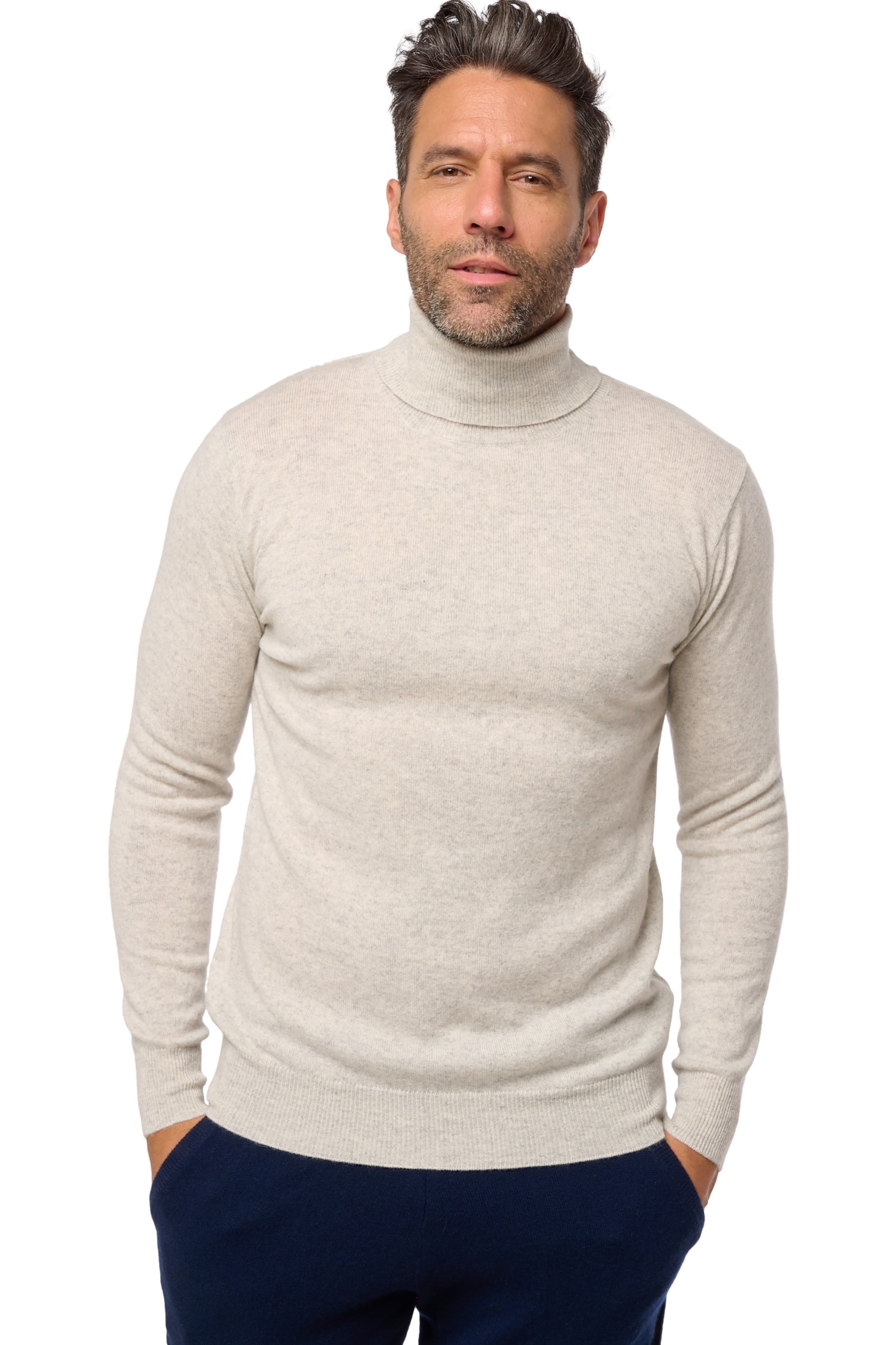 Tarry men's cashmere jumper - blizard - Mahogany